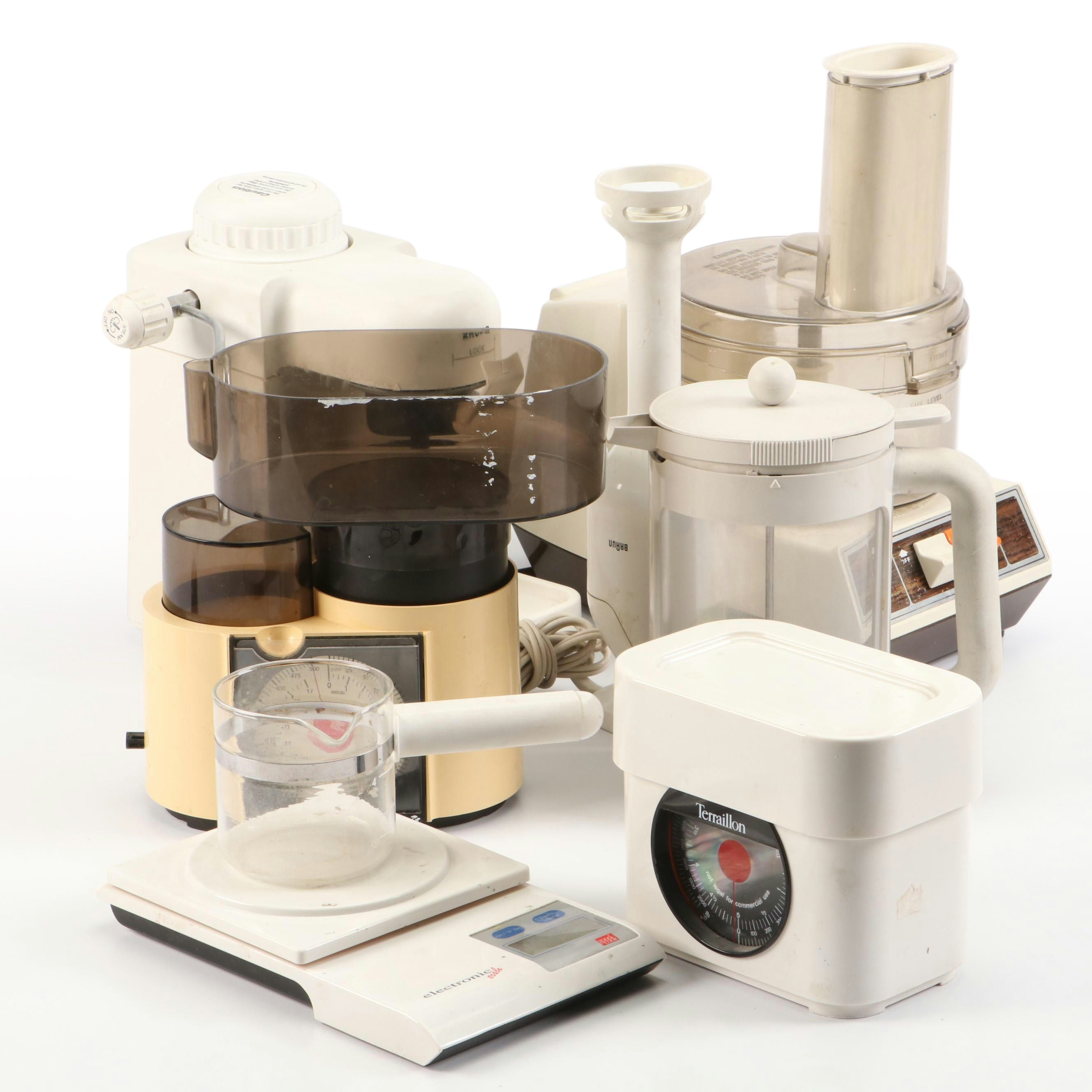 General Electric Plastic Food Processor with Braun Handheld Blender and More