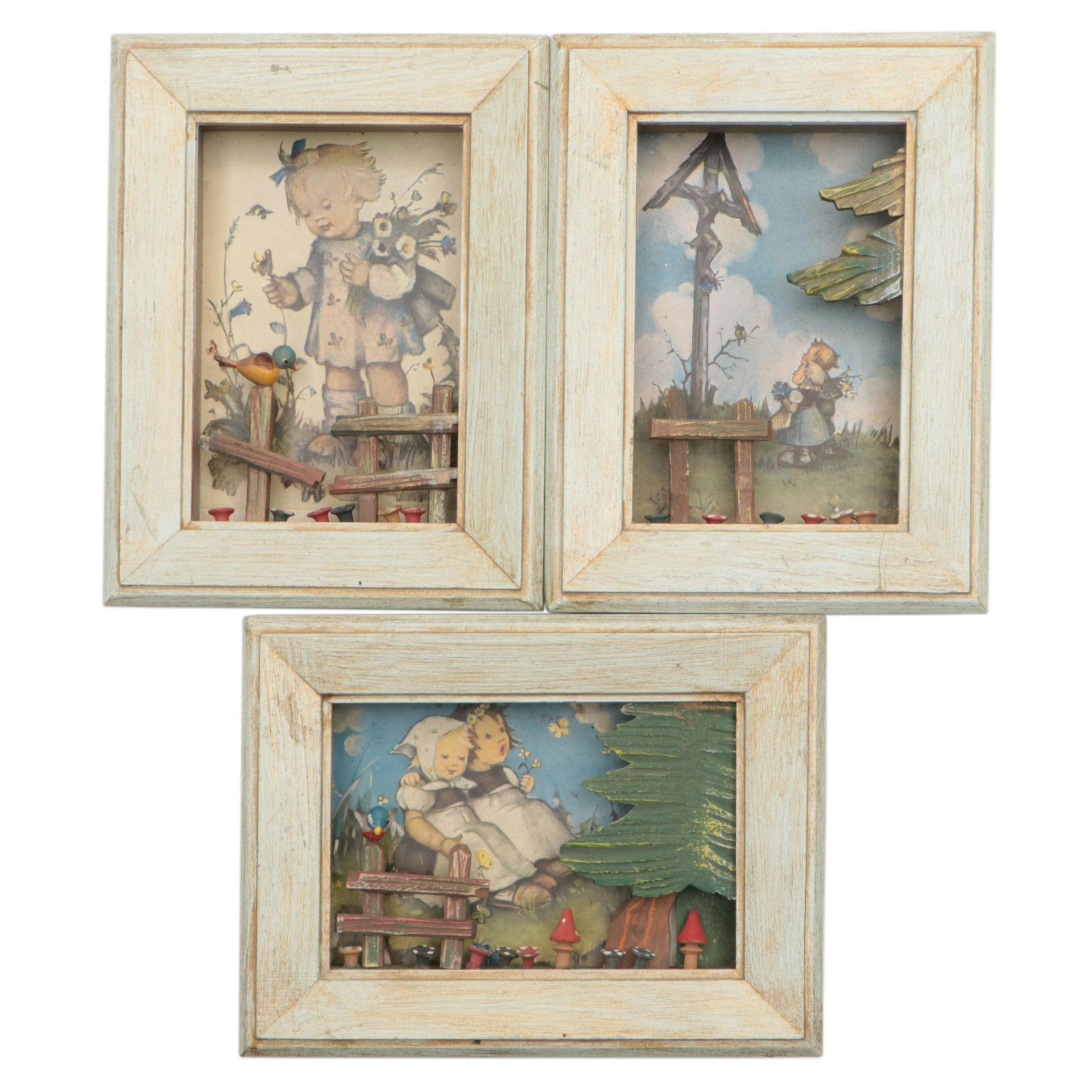 Emil Fink Verlag for Anri Hummel Print Shadowboxes, Mid-20th Century