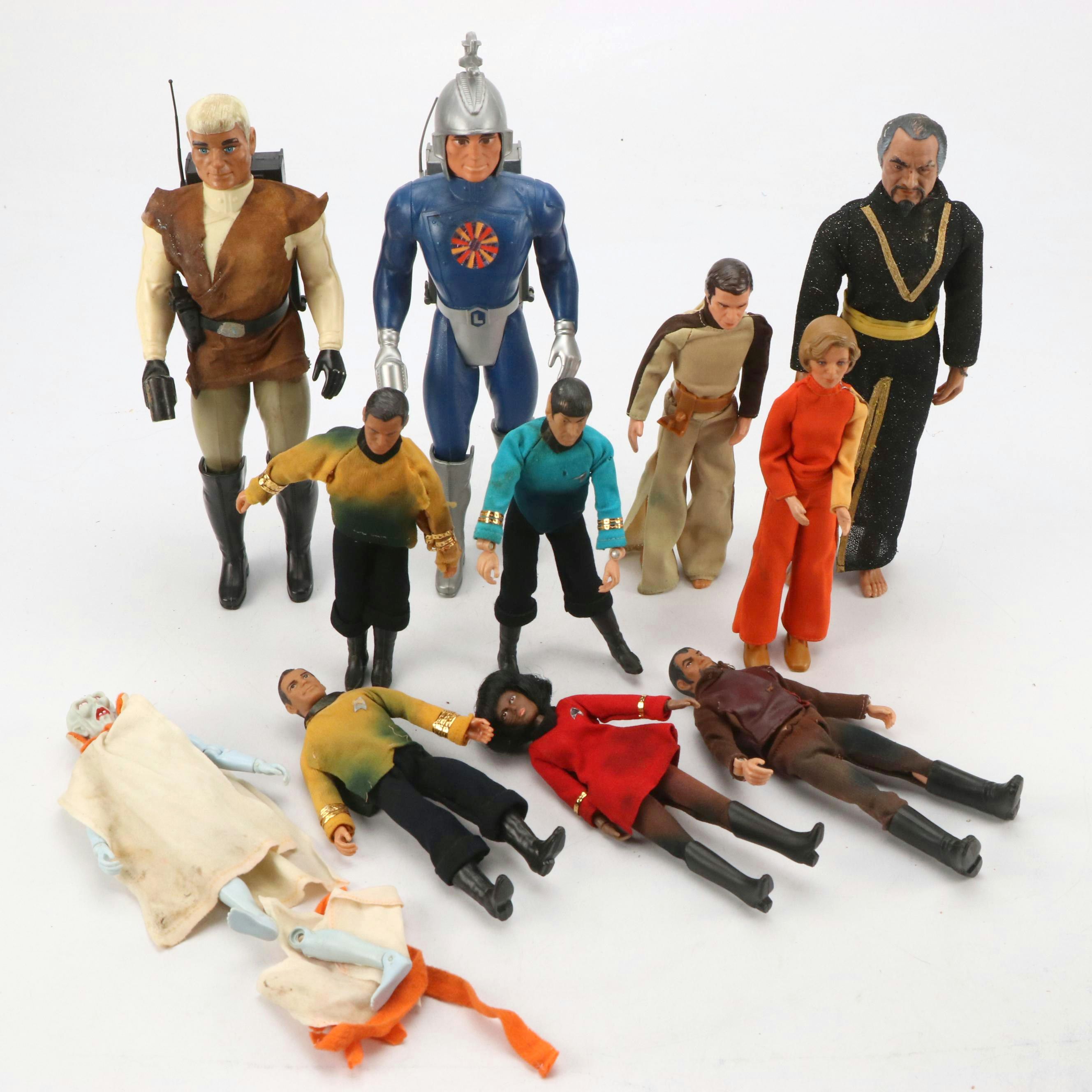 Star Trek Action Figures by Mego with Captain Lazer and Colonial Warrior Toys