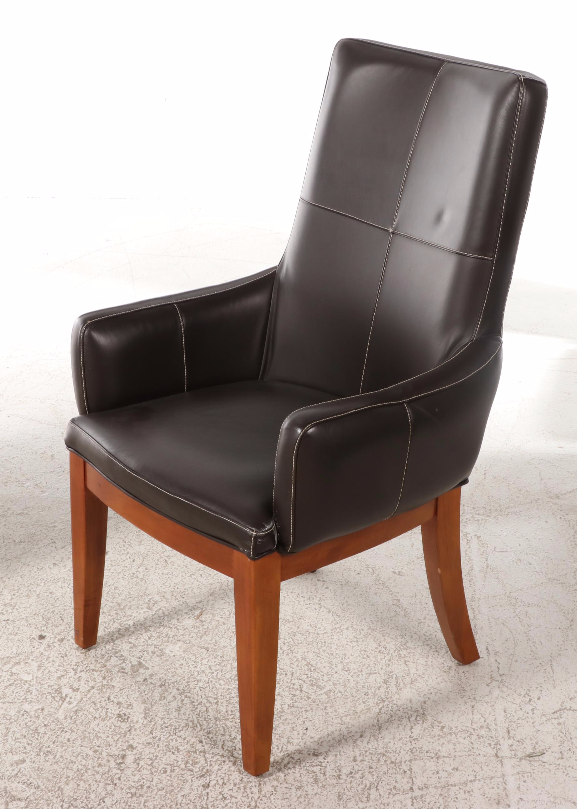 Stanley Furniture Neoclassical Style Dining Table and Six Chairs