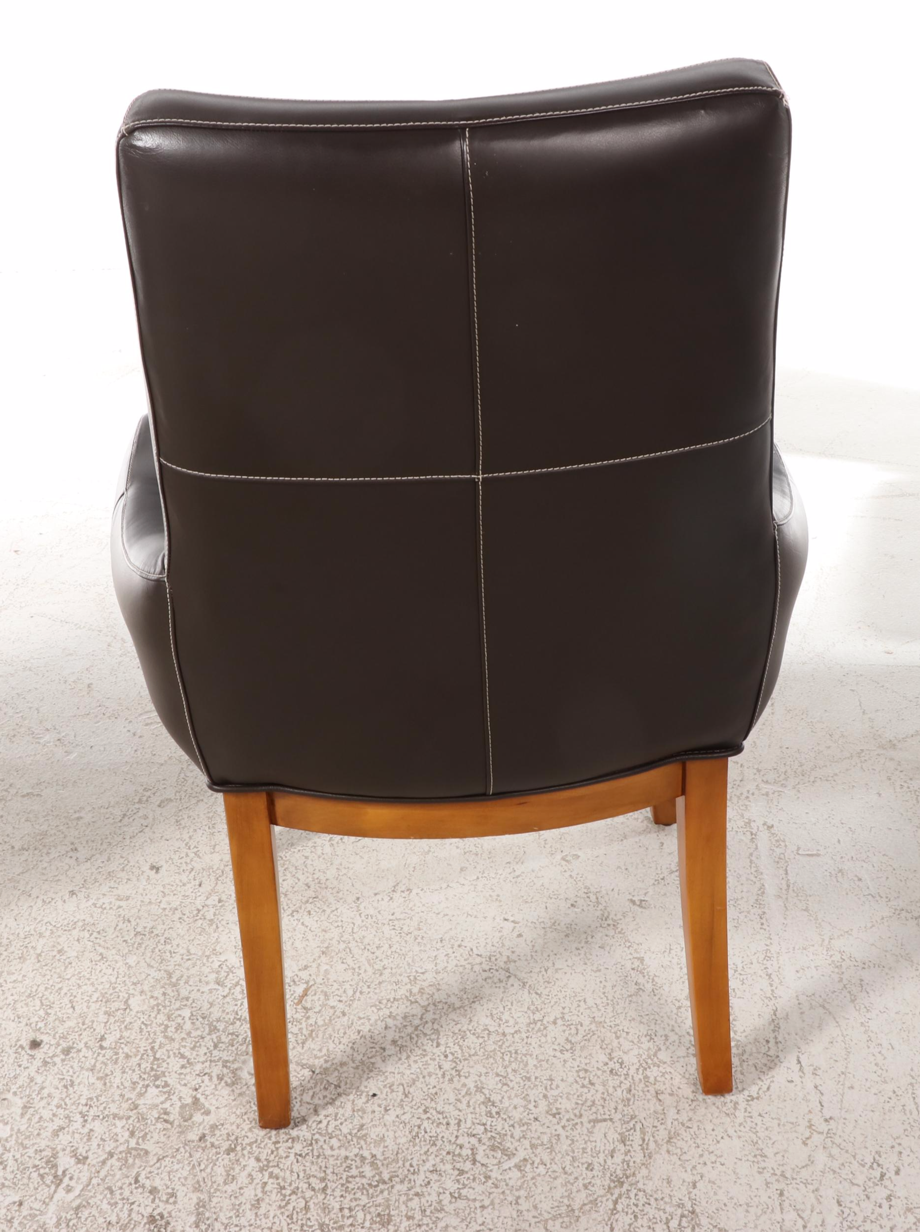 Stanley Furniture Neoclassical Style Dining Table and Six Chairs