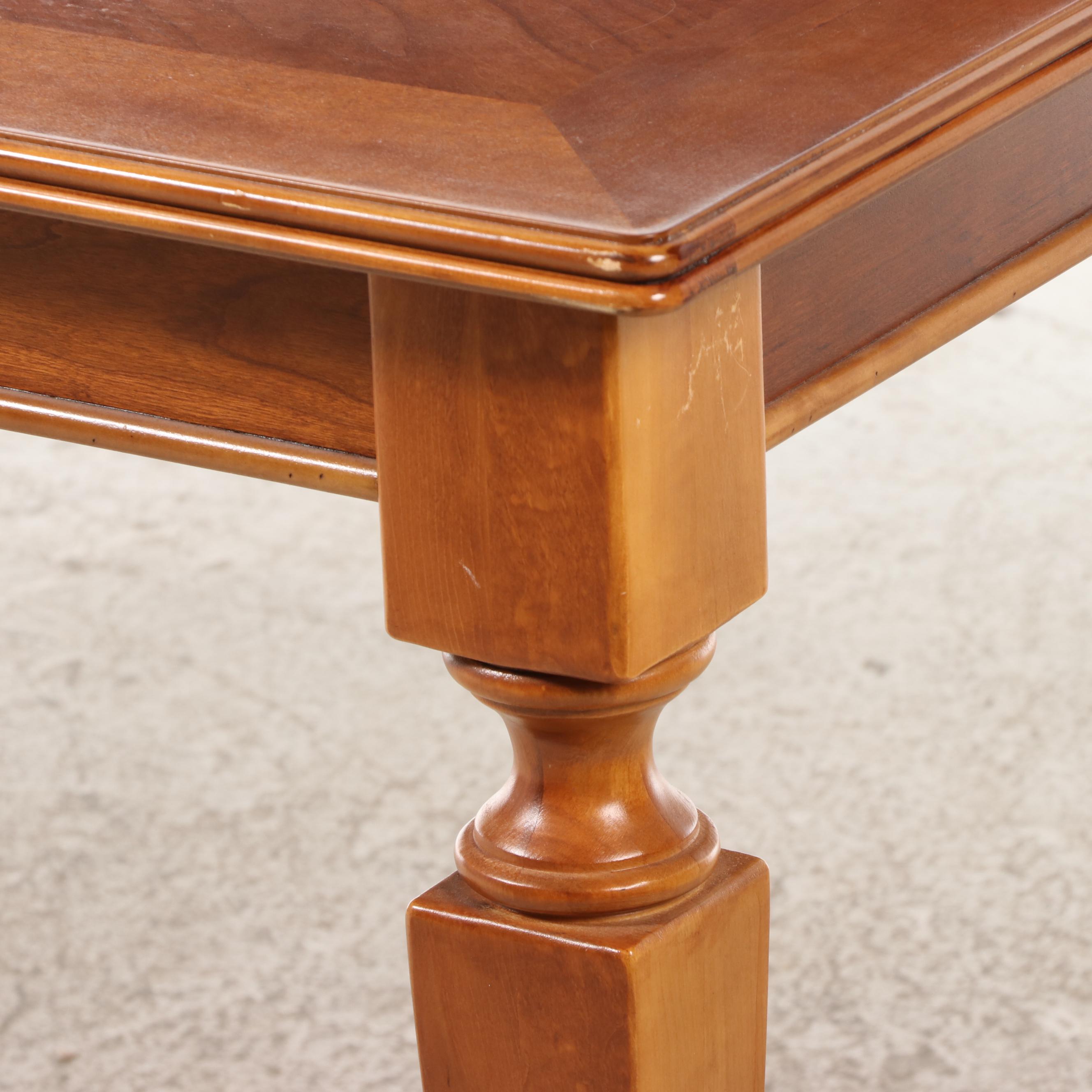 Stanley Furniture Neoclassical Style Dining Table and Six Chairs