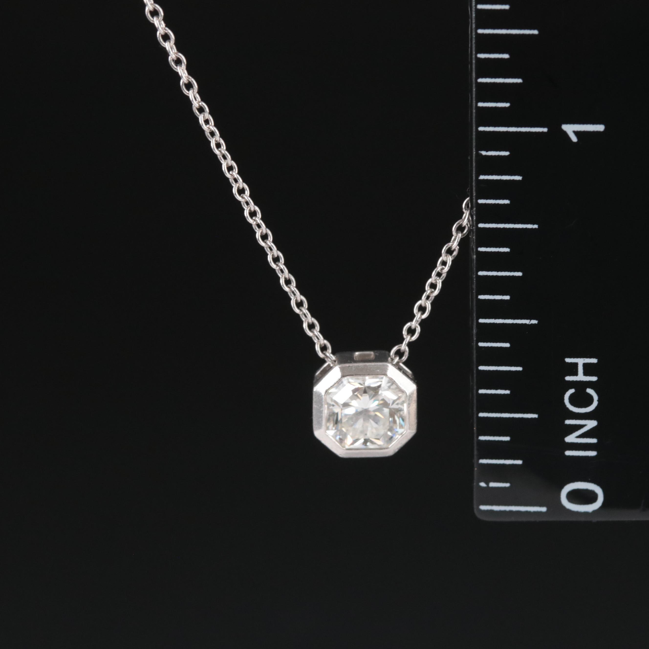 Tiffany & Co. Lucida Platinum 0.72 CT Diamond Solitaire Necklace