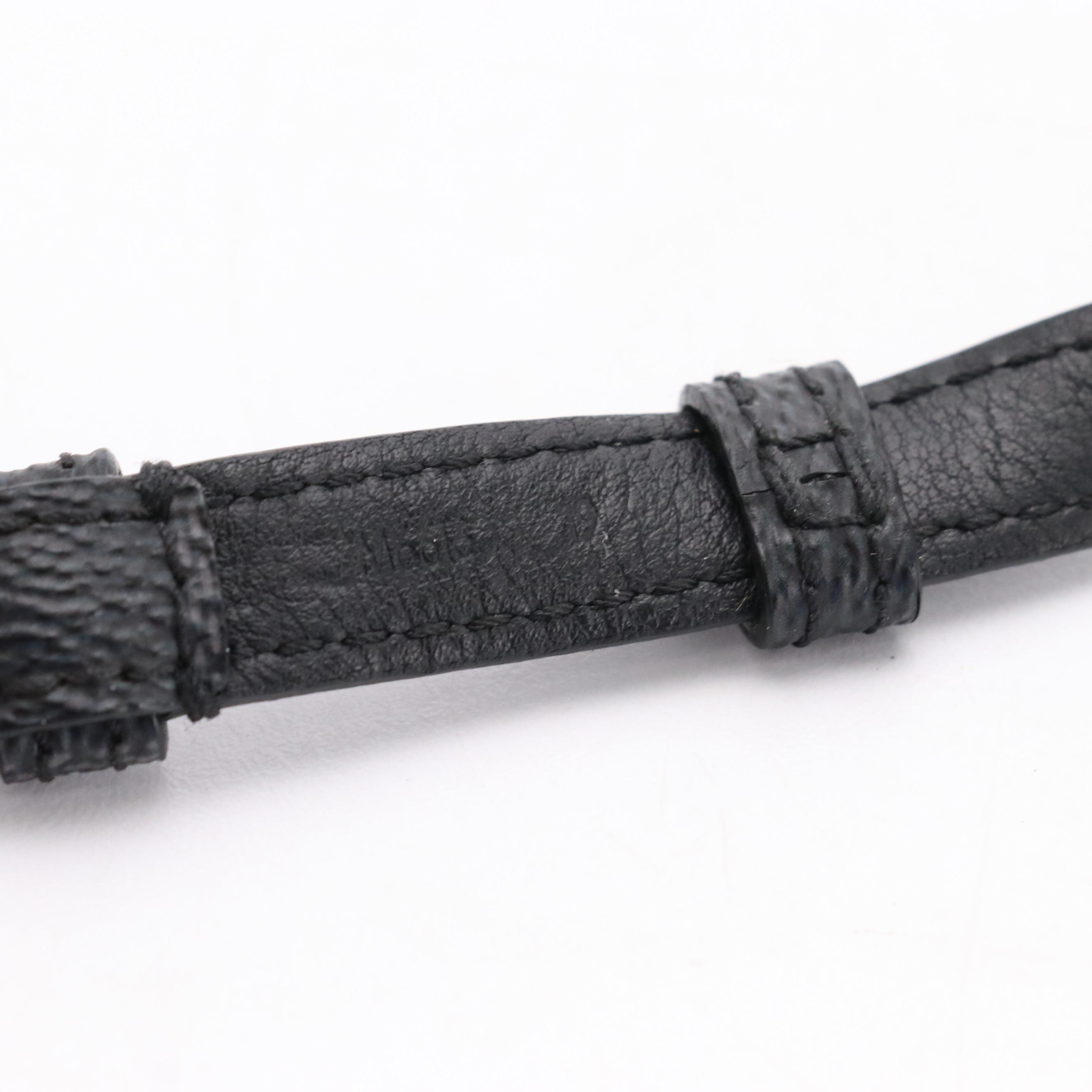 Louis Vuitton "Sign It" Bracelet in Damier Graphite Coated Canvas