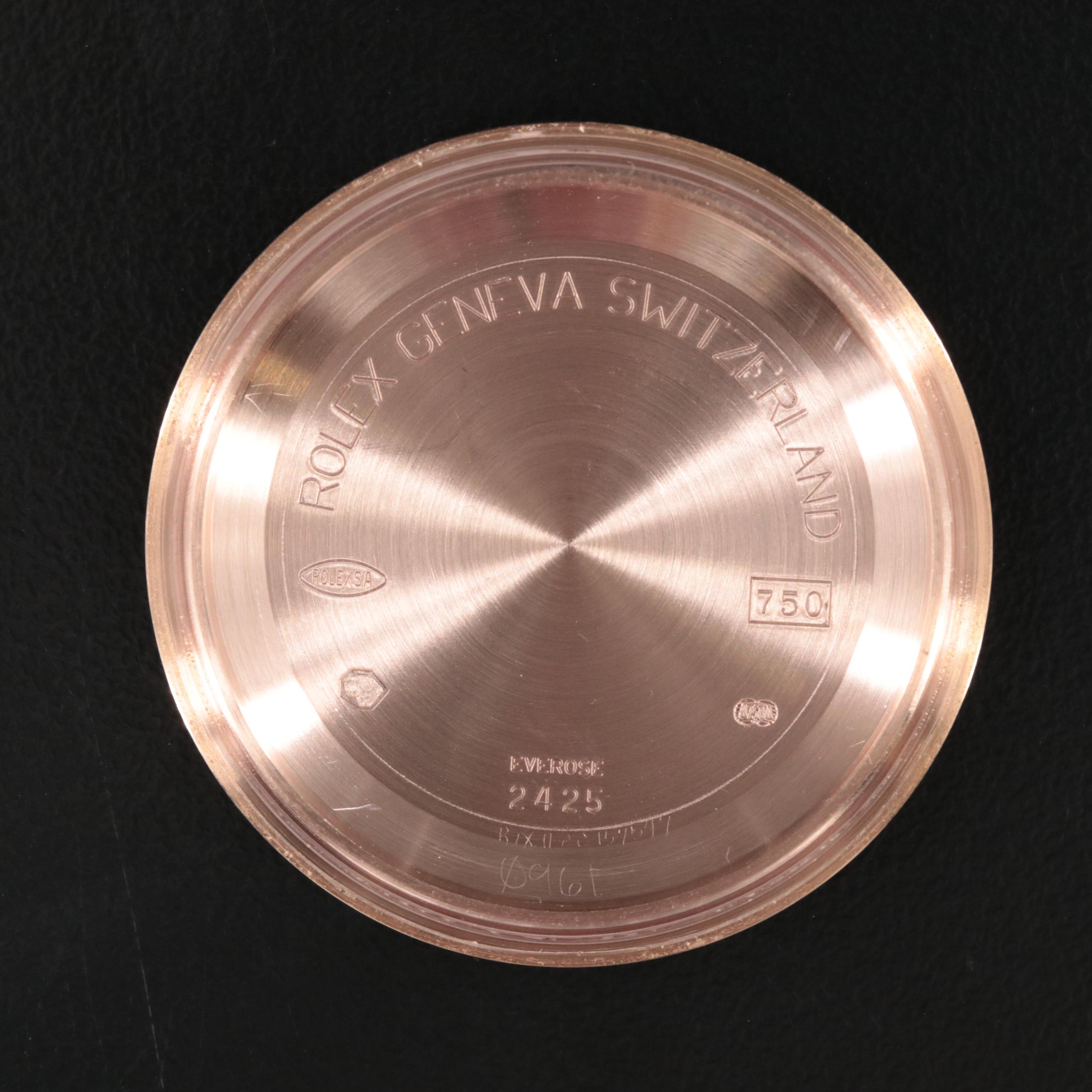 18K Everose Gold Rolex Sky-Dweller Sunburst Roman Dial Watch