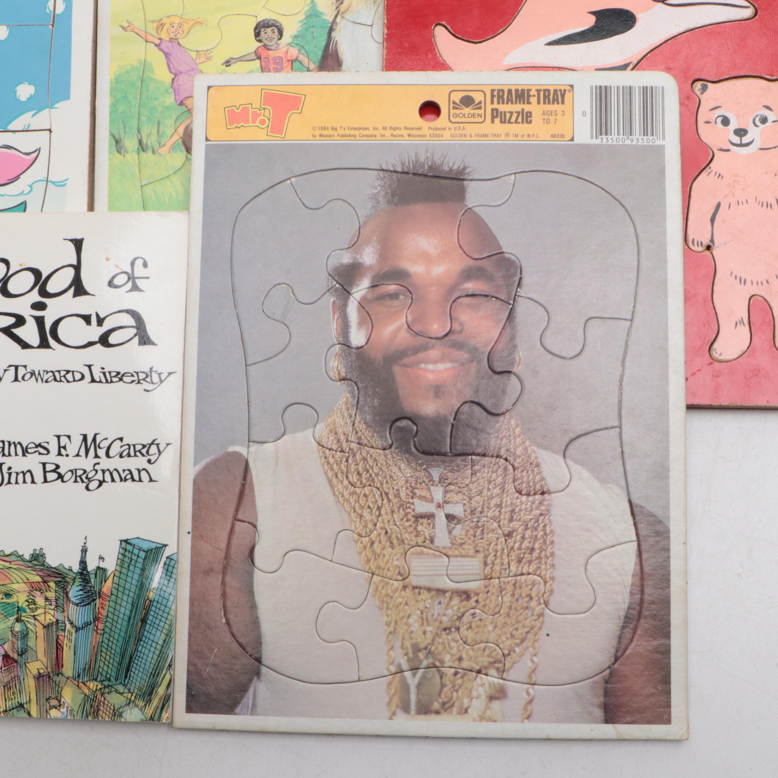 Particle Board, Wood and Other Puzzles with "The Mood of America" Book