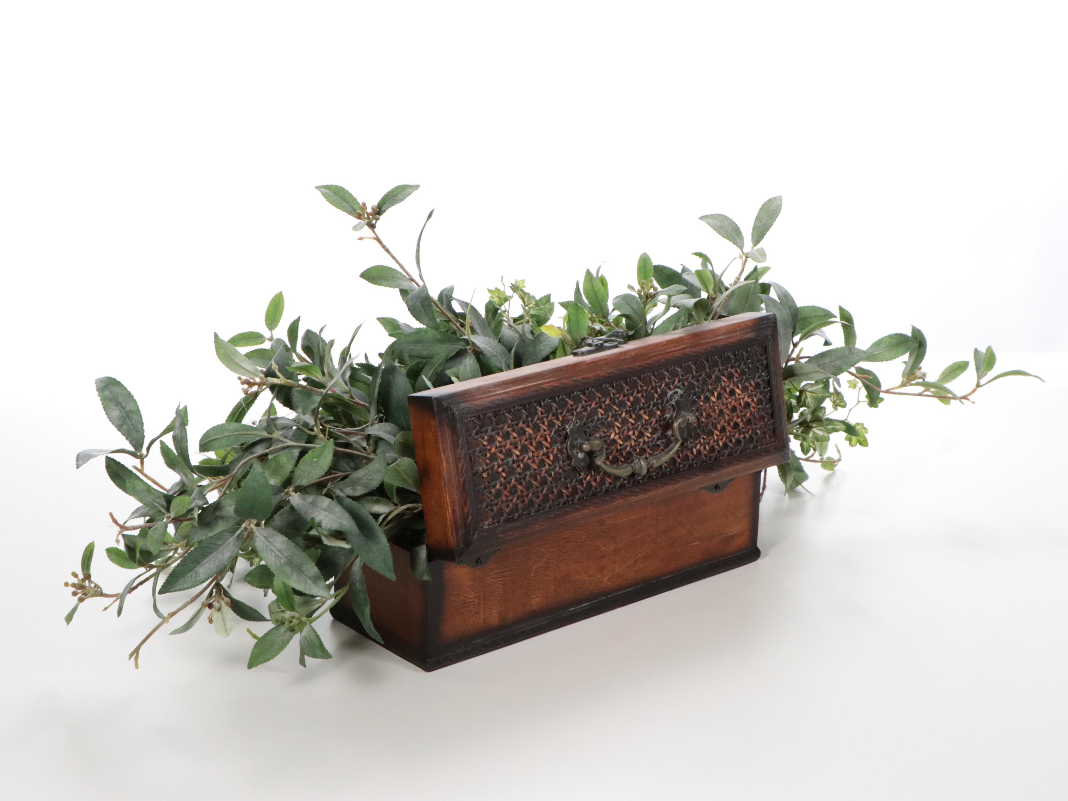 HomArt Metal Plant Stands with Artificial Orchids and More Faux Plants