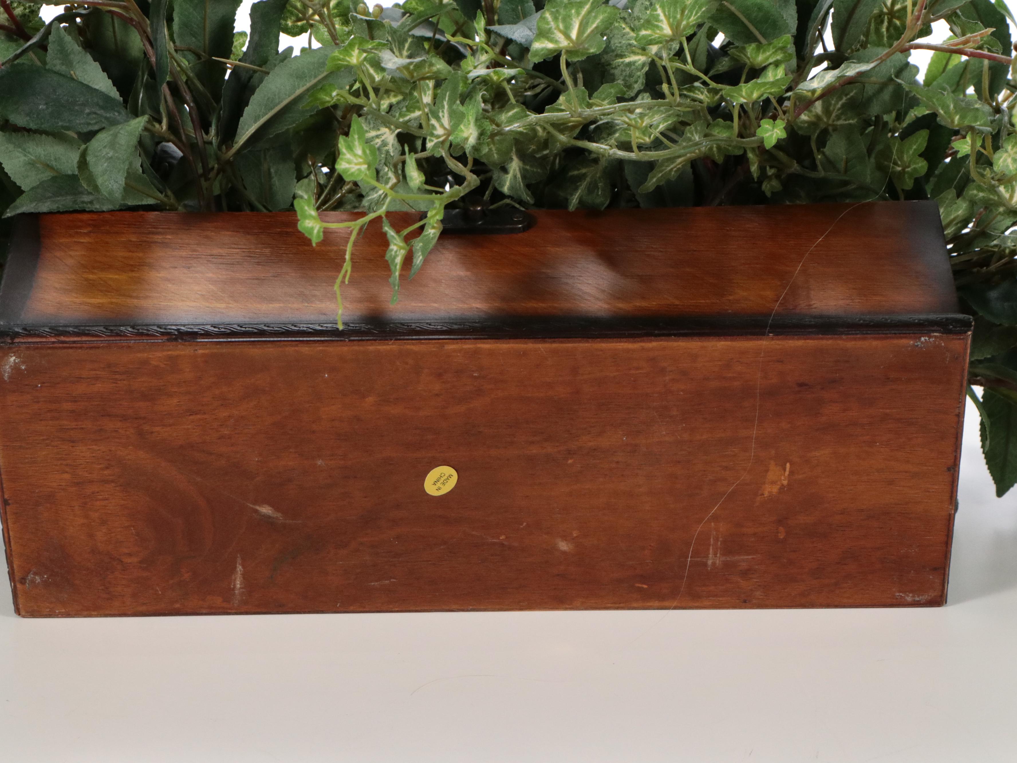 HomArt Metal Plant Stands with Artificial Orchids and More Faux Plants