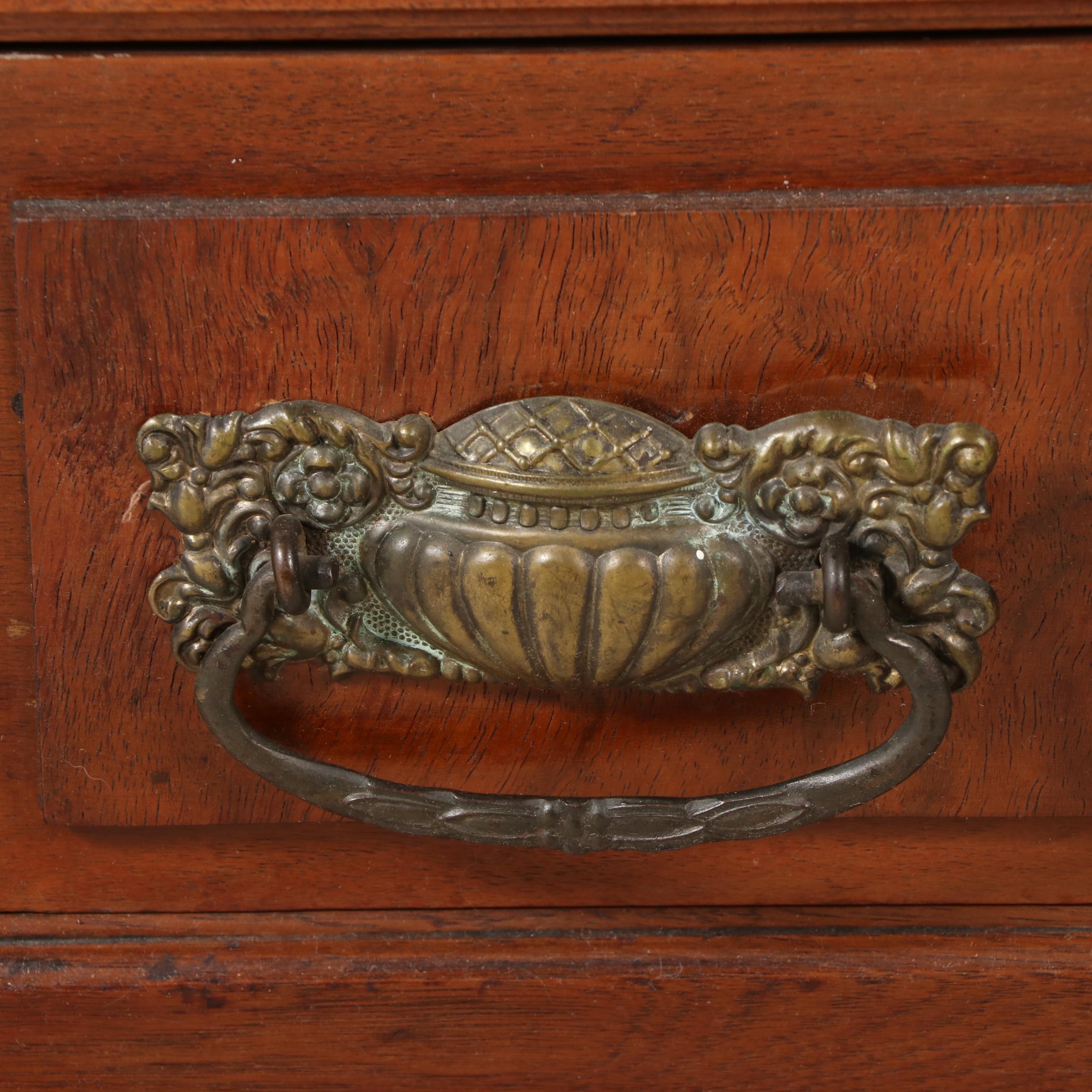 Victorian Style Burl Wood and Mahogany Wardrobe, Late 19th/Early 20th Century