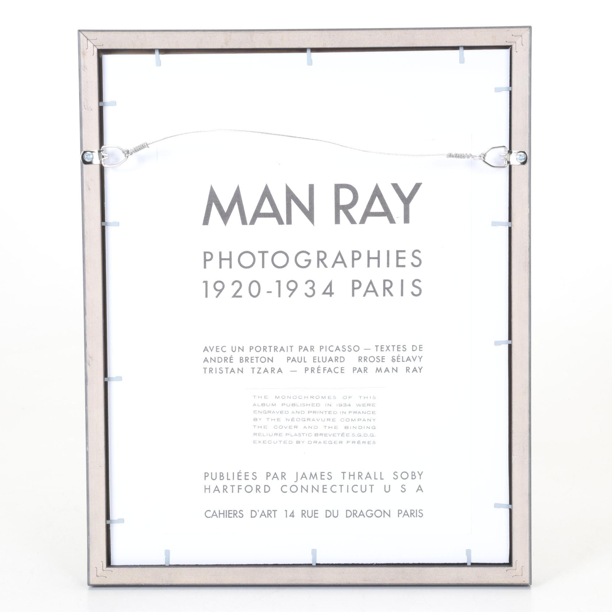 Man Ray Photogravure of Female Nude With Turned Back, 1934