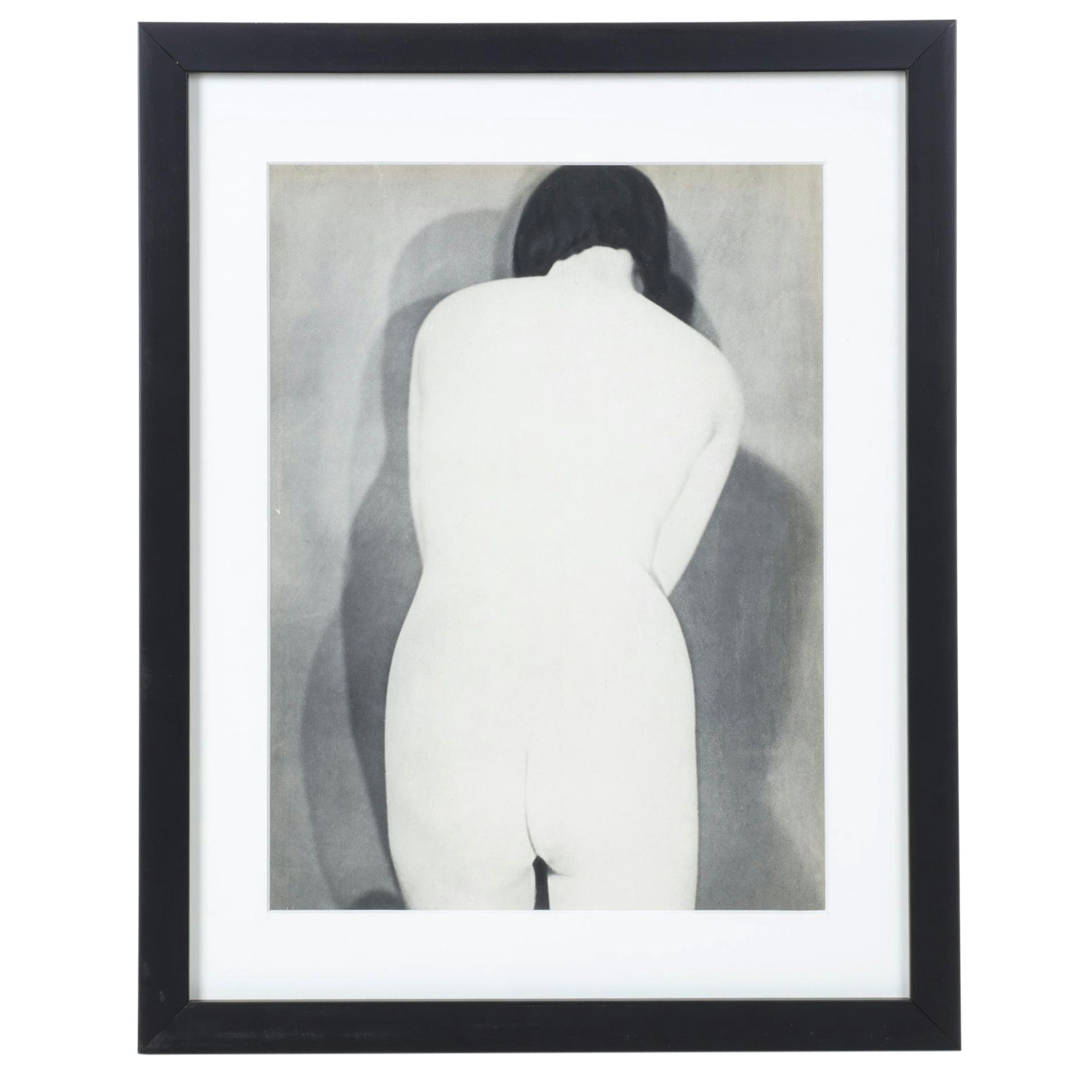Man Ray Photogravure of Female Nude With Turned Back, 1934