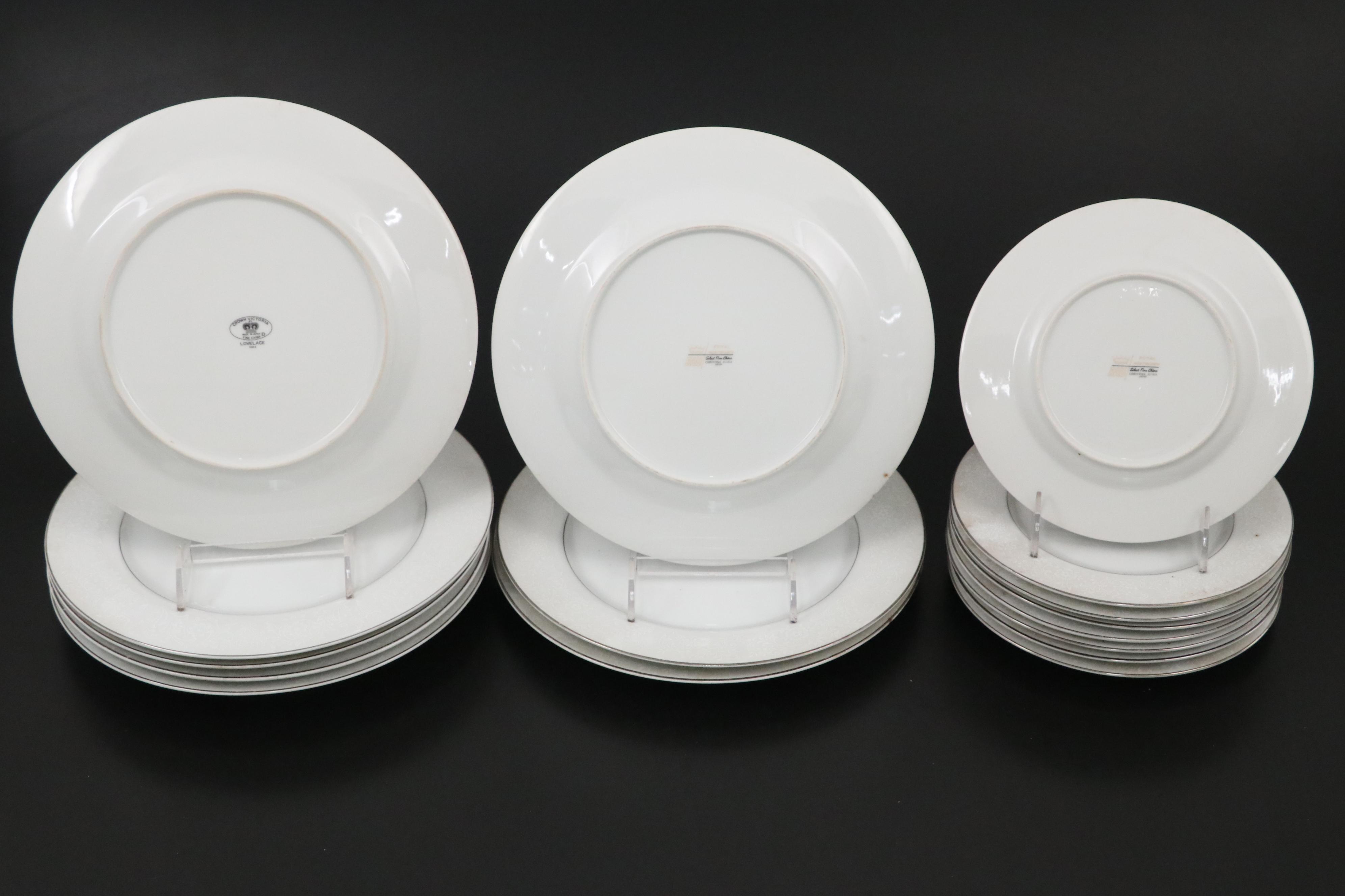 Crown Victoria "Lovelace" and Royal Wentworth "Christina" Porcelain Dinnerware