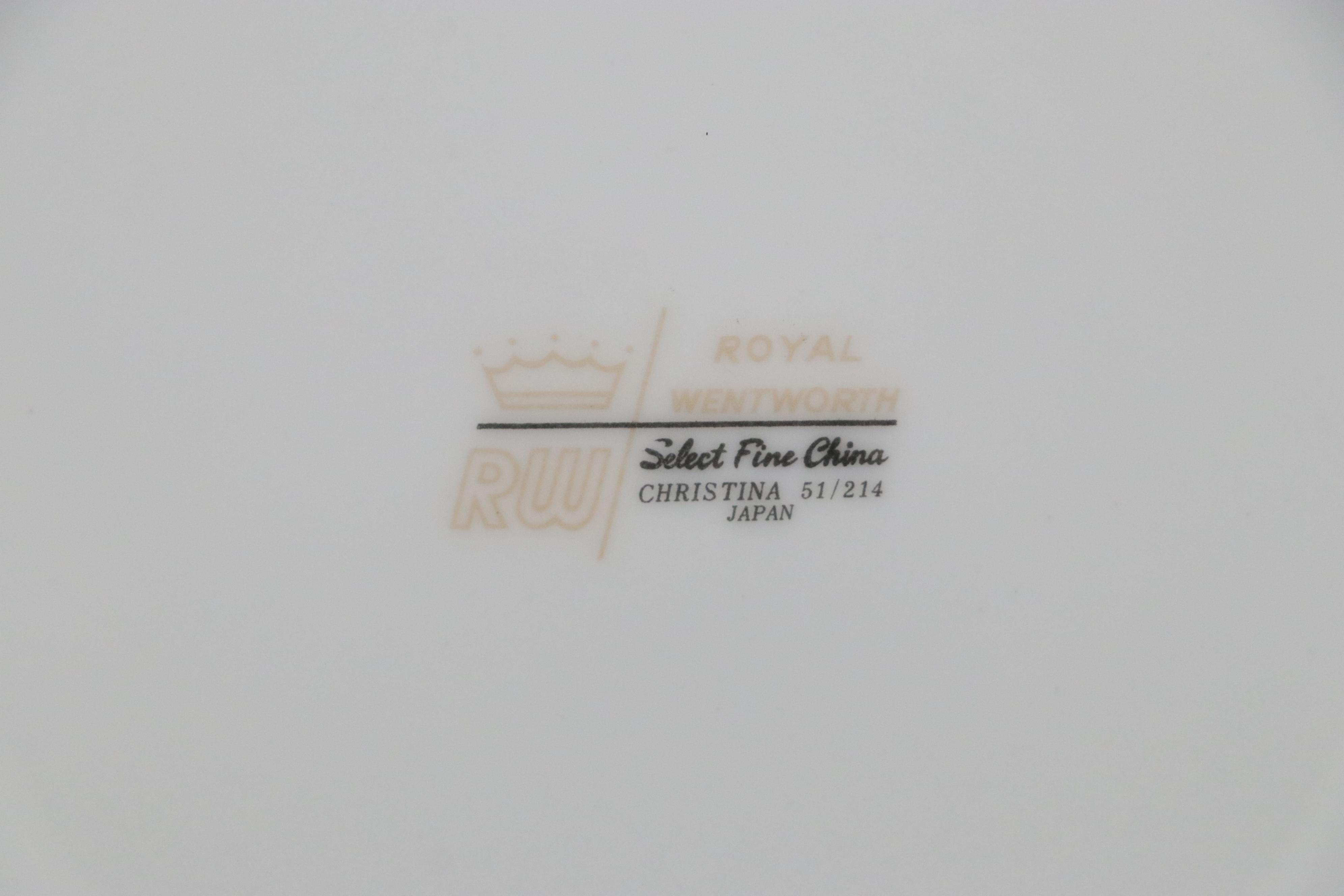 Crown Victoria "Lovelace" and Royal Wentworth "Christina" Porcelain Dinnerware