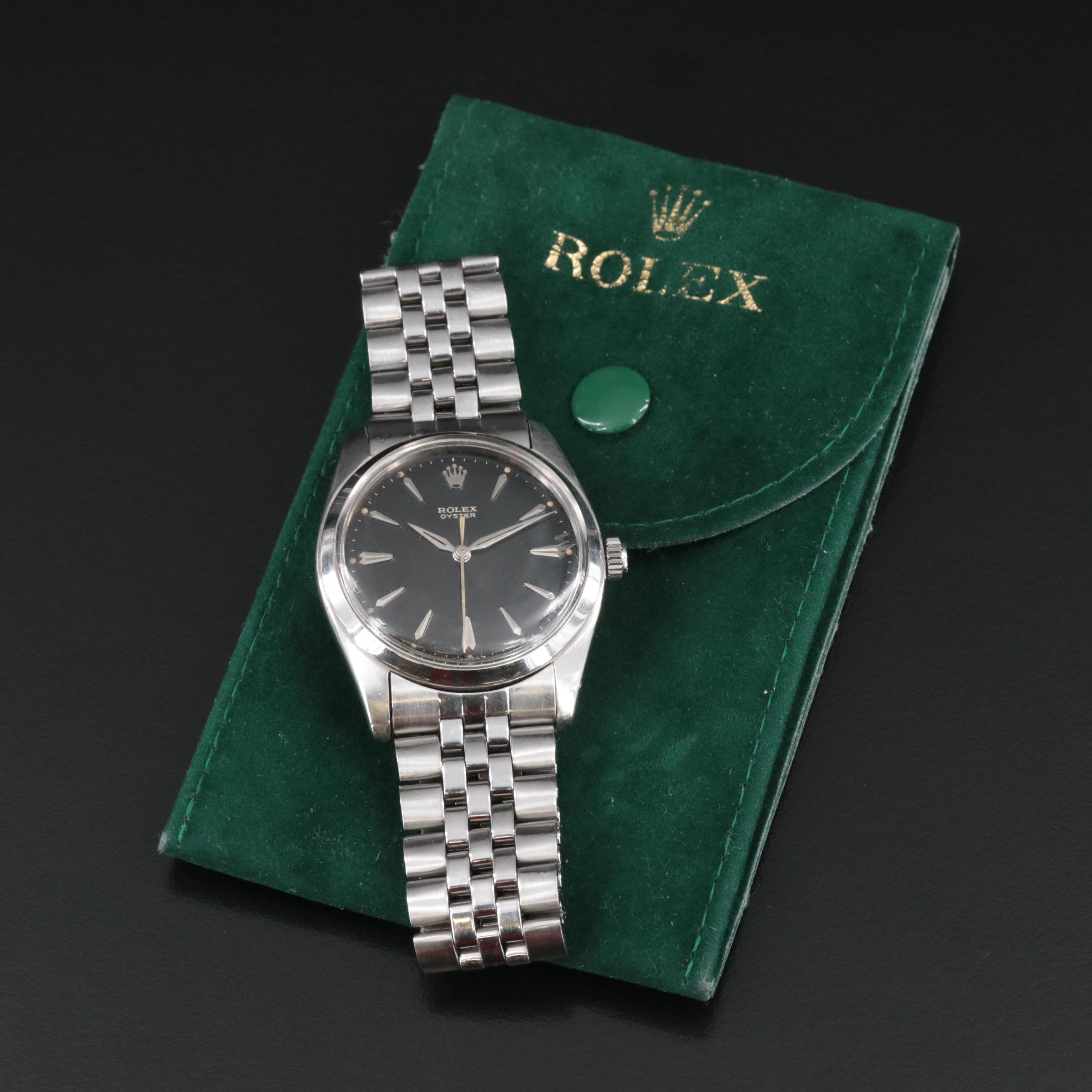 1958 Rolex Oyster Stainless Steel Watch