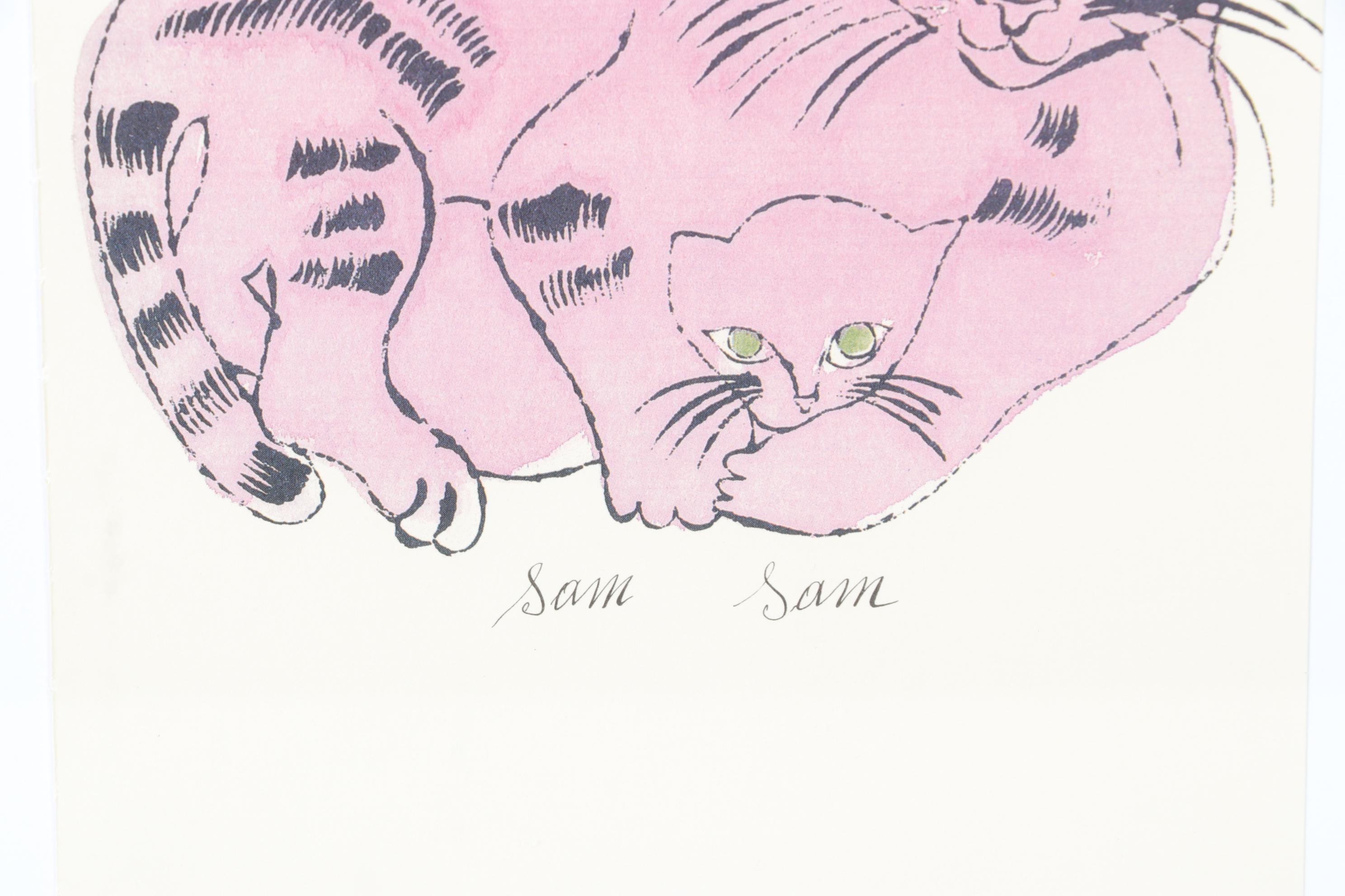 Offset Lithograph After Andy Warhol From "25 Cats Name Sam and One Blue Pussy"