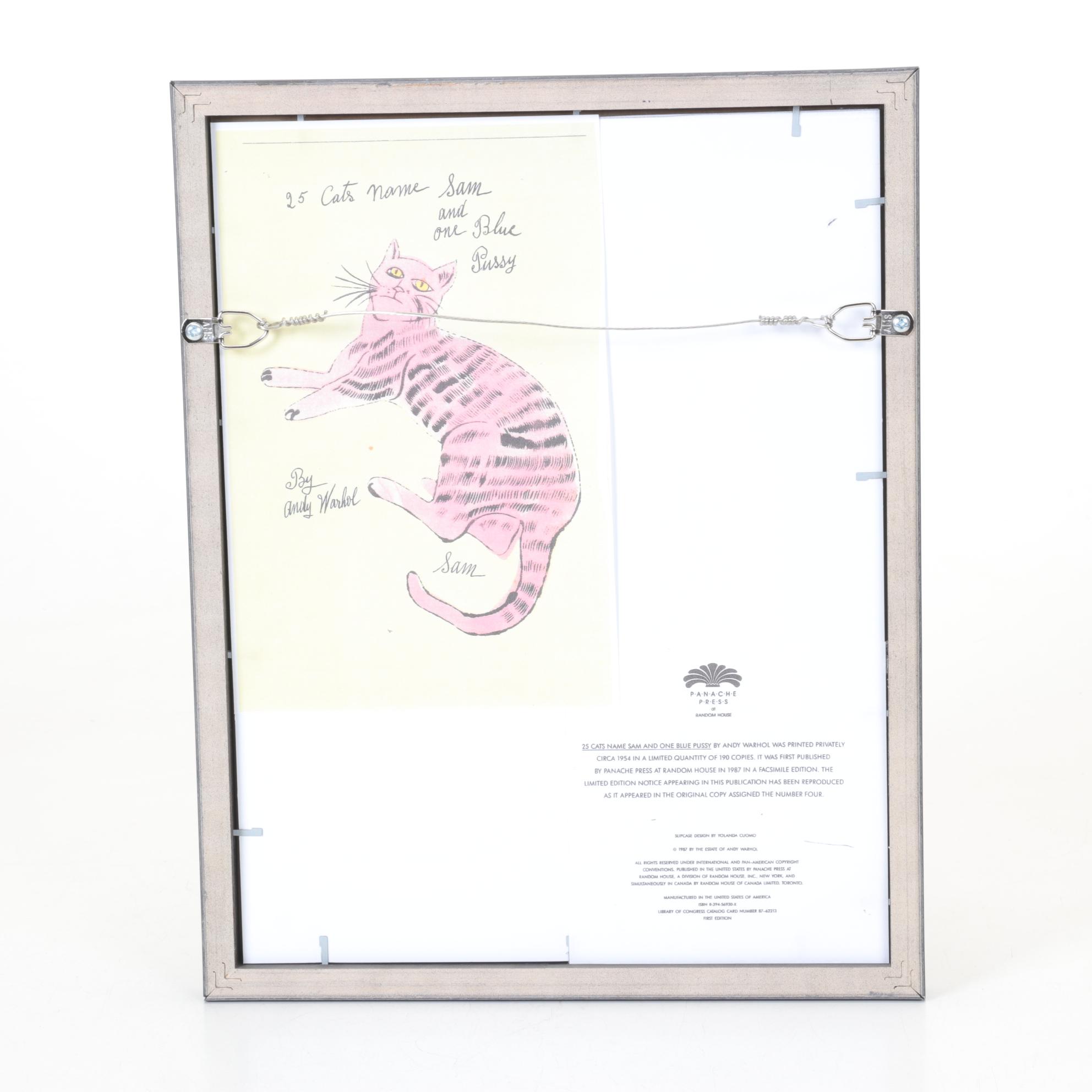 Offset Lithograph After Andy Warhol From "25 Cats Name Sam and One Blue Pussy"