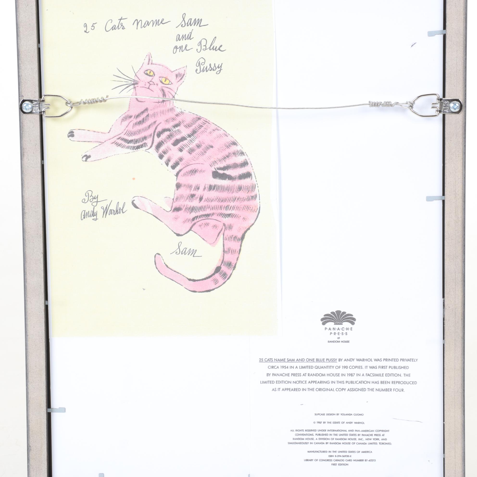 Offset Lithograph After Andy Warhol From "25 Cats Name Sam and One Blue Pussy"