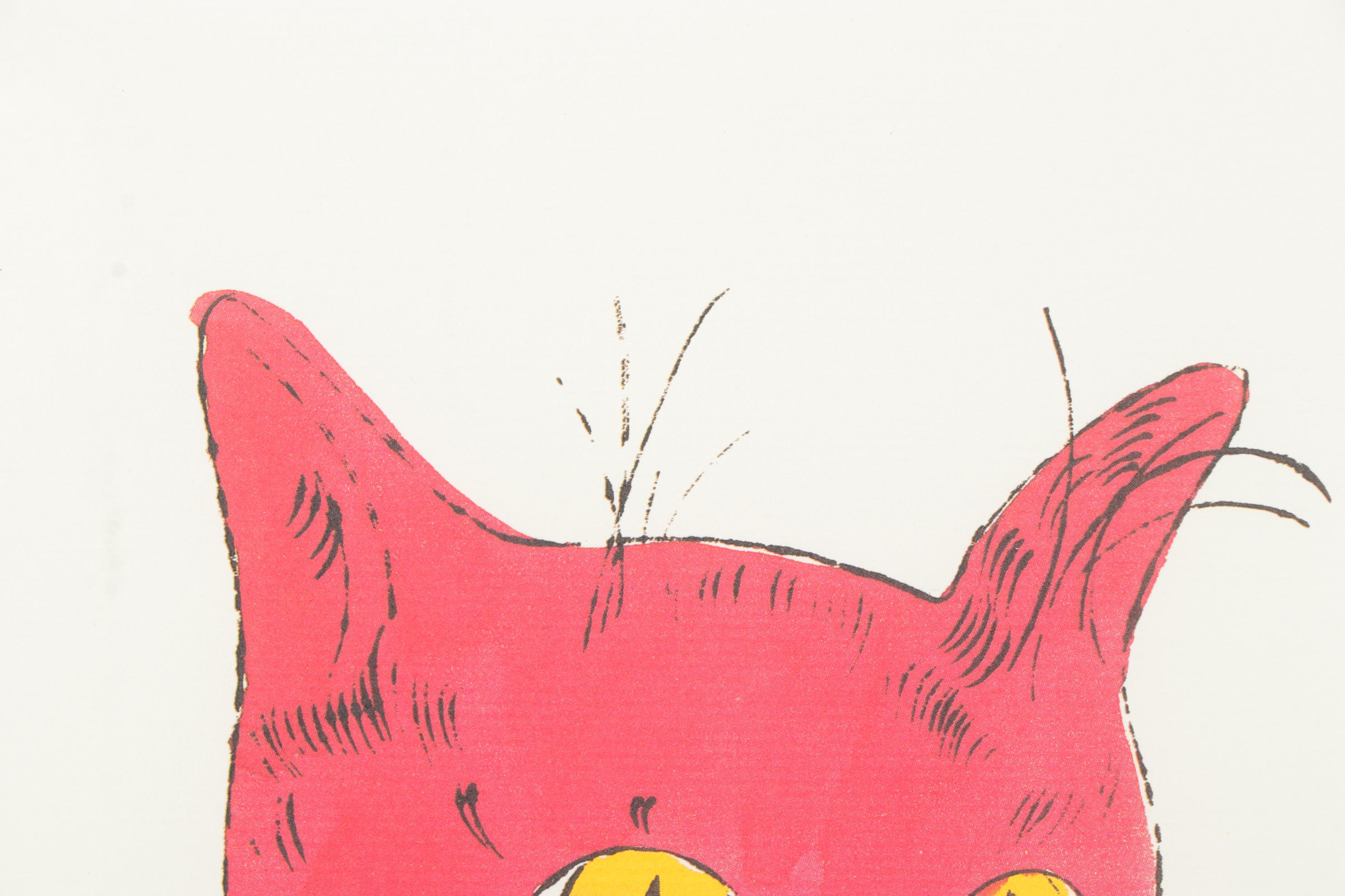 Offset Lithograph After Andy Warhol From "25 Cats Name Sam and One Blue Pussy"