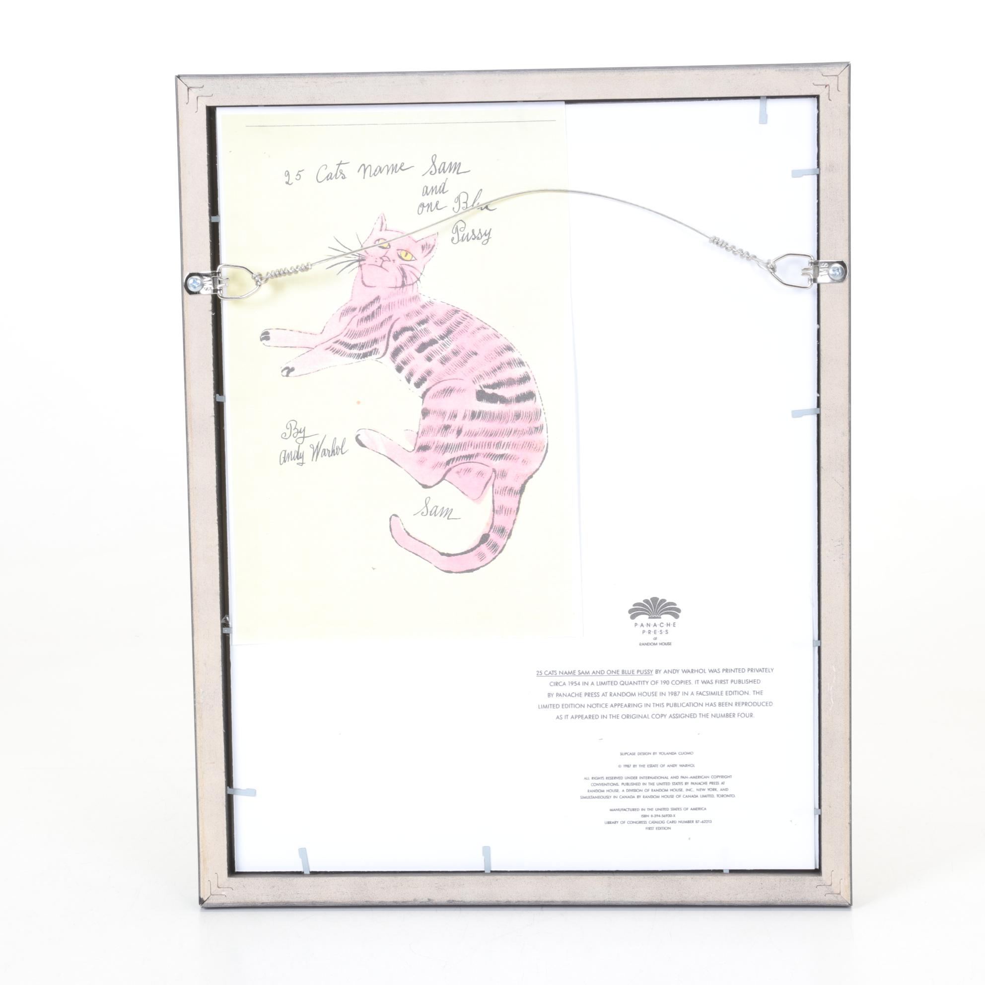 Offset Lithograph After Andy Warhol From "25 Cats Name Sam and One Blue Pussy"