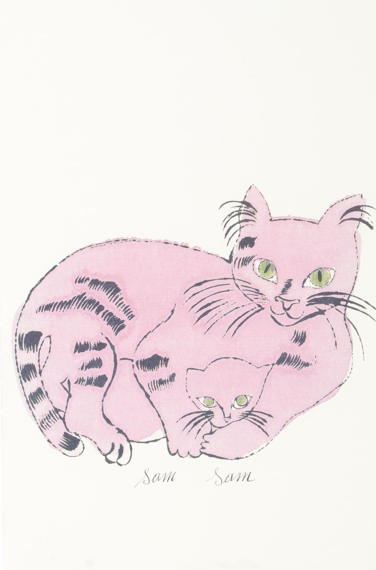 Offset Lithograph After Andy Warhol From "25 Cats Name Sam and One Blue Pussy"