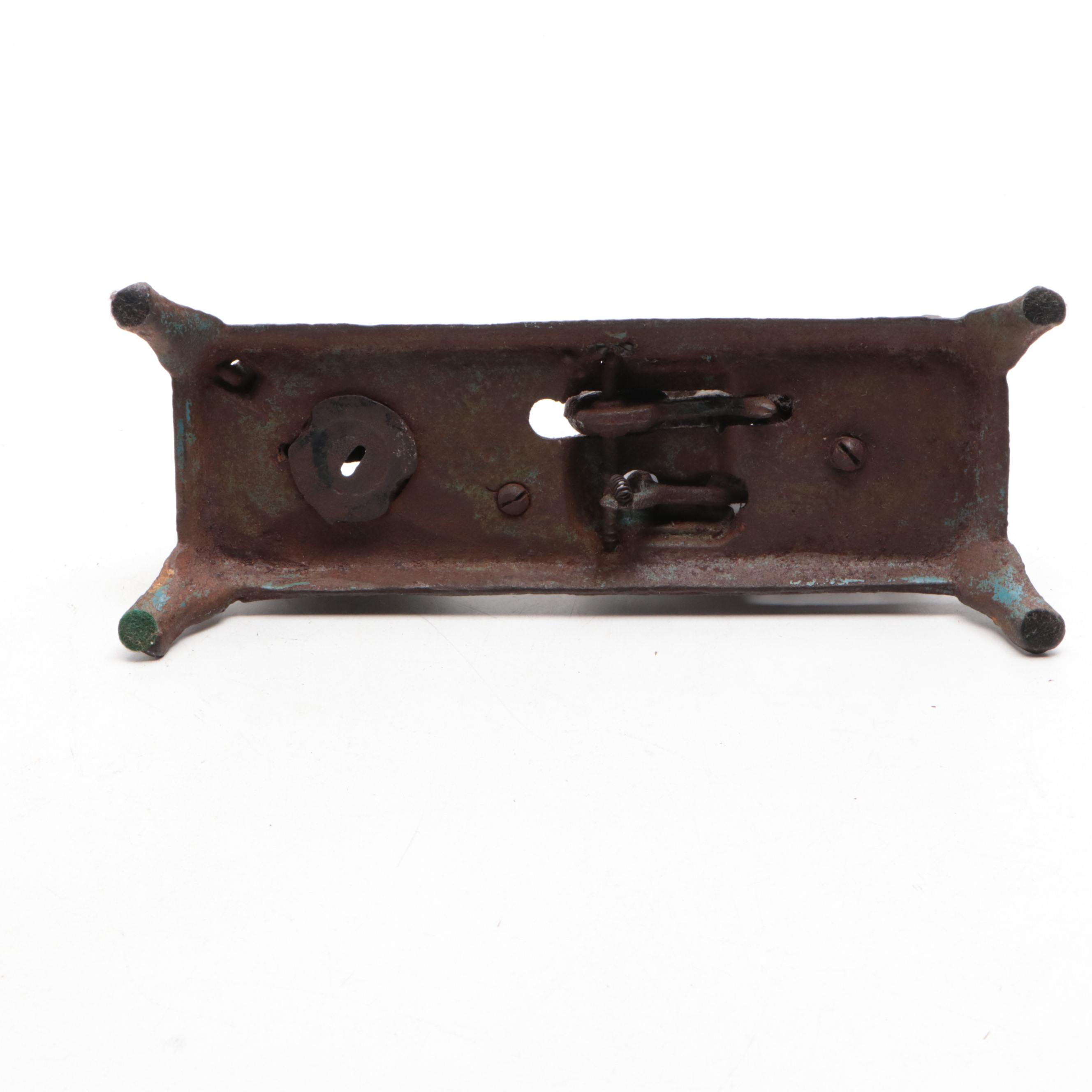 Cast Iron Dentist Mechanical Coin Bank, Early to Mid-20th Century