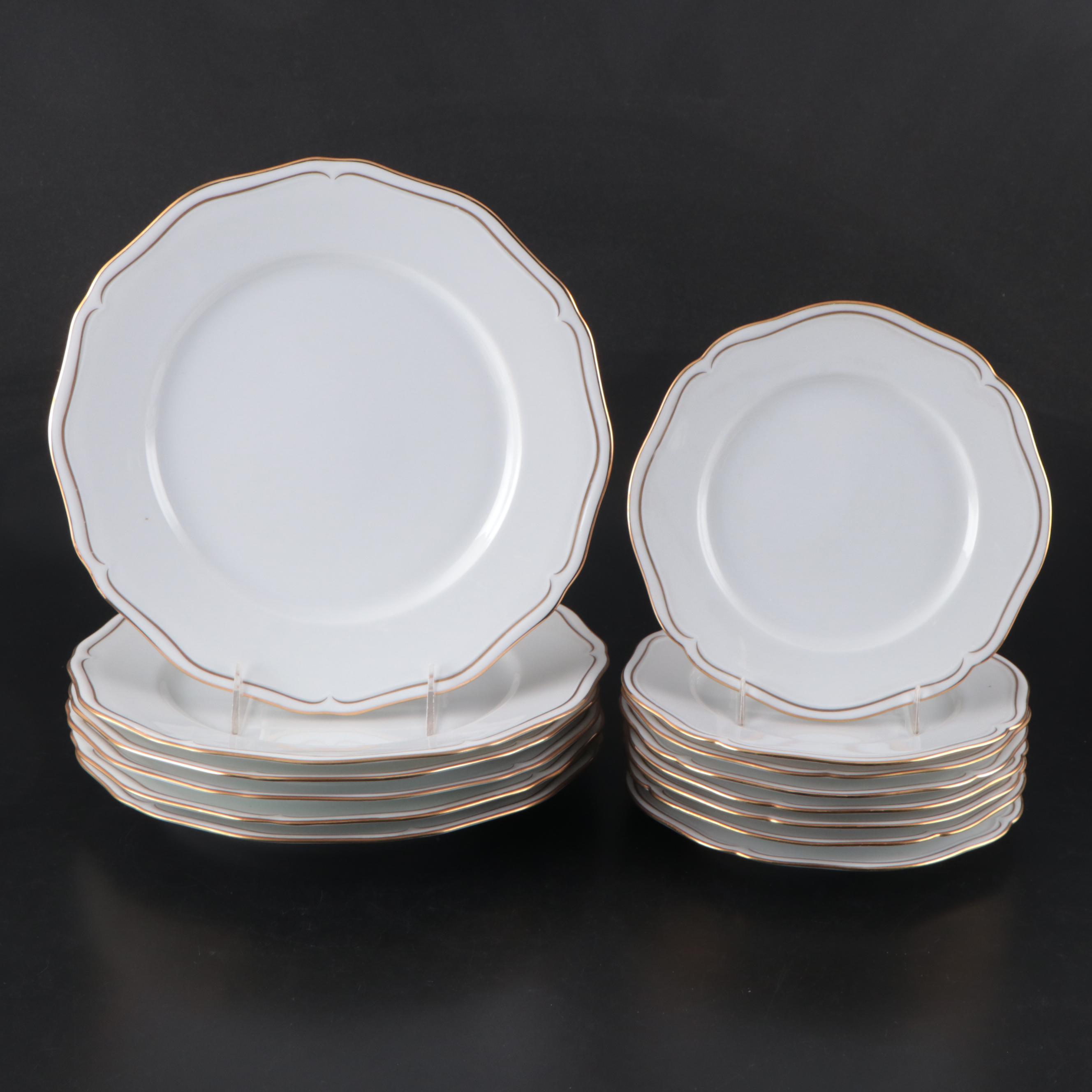Mikasa "Cavalier White" and Other Gilt Porcelain Dinnerware