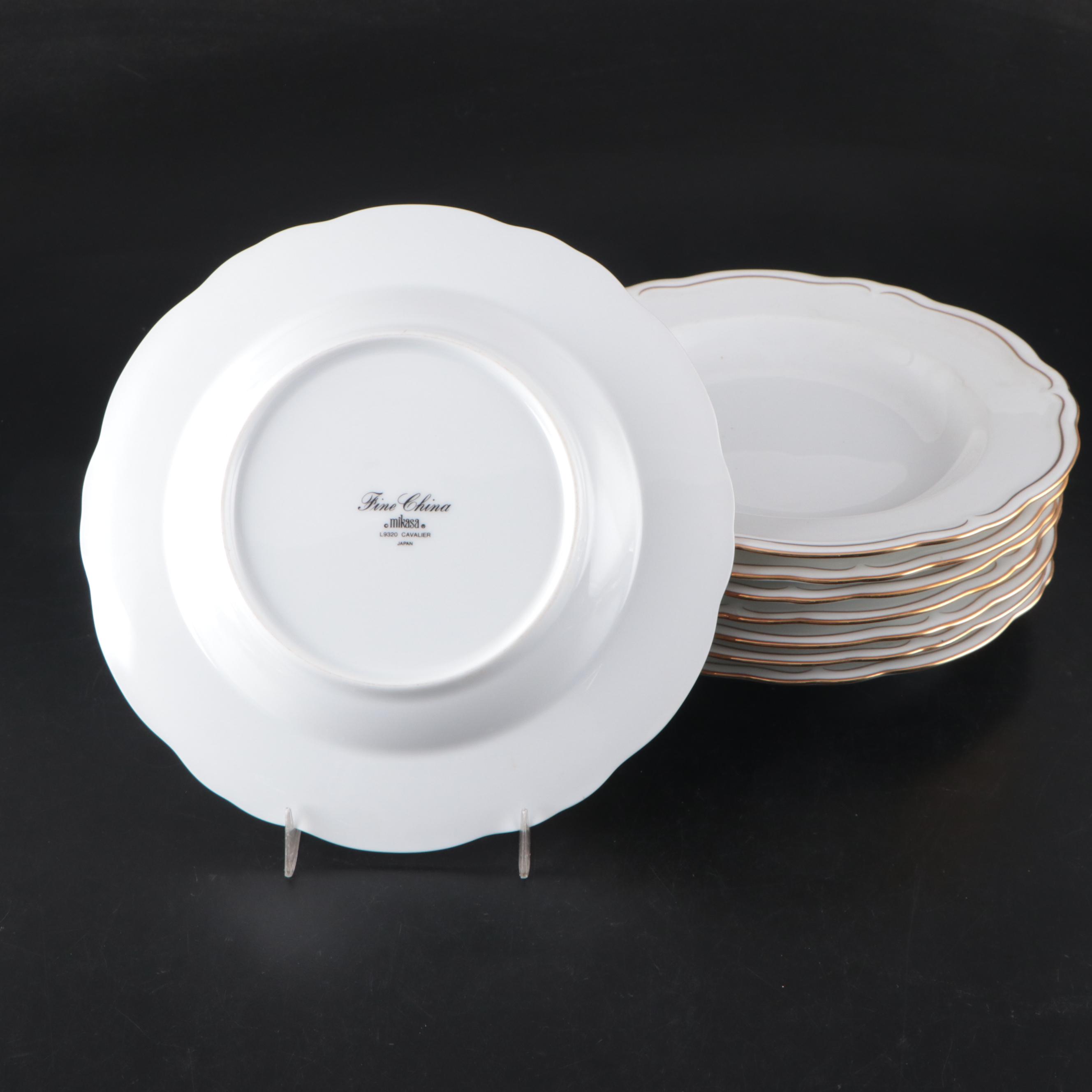Mikasa "Cavalier White" and Other Gilt Porcelain Dinnerware