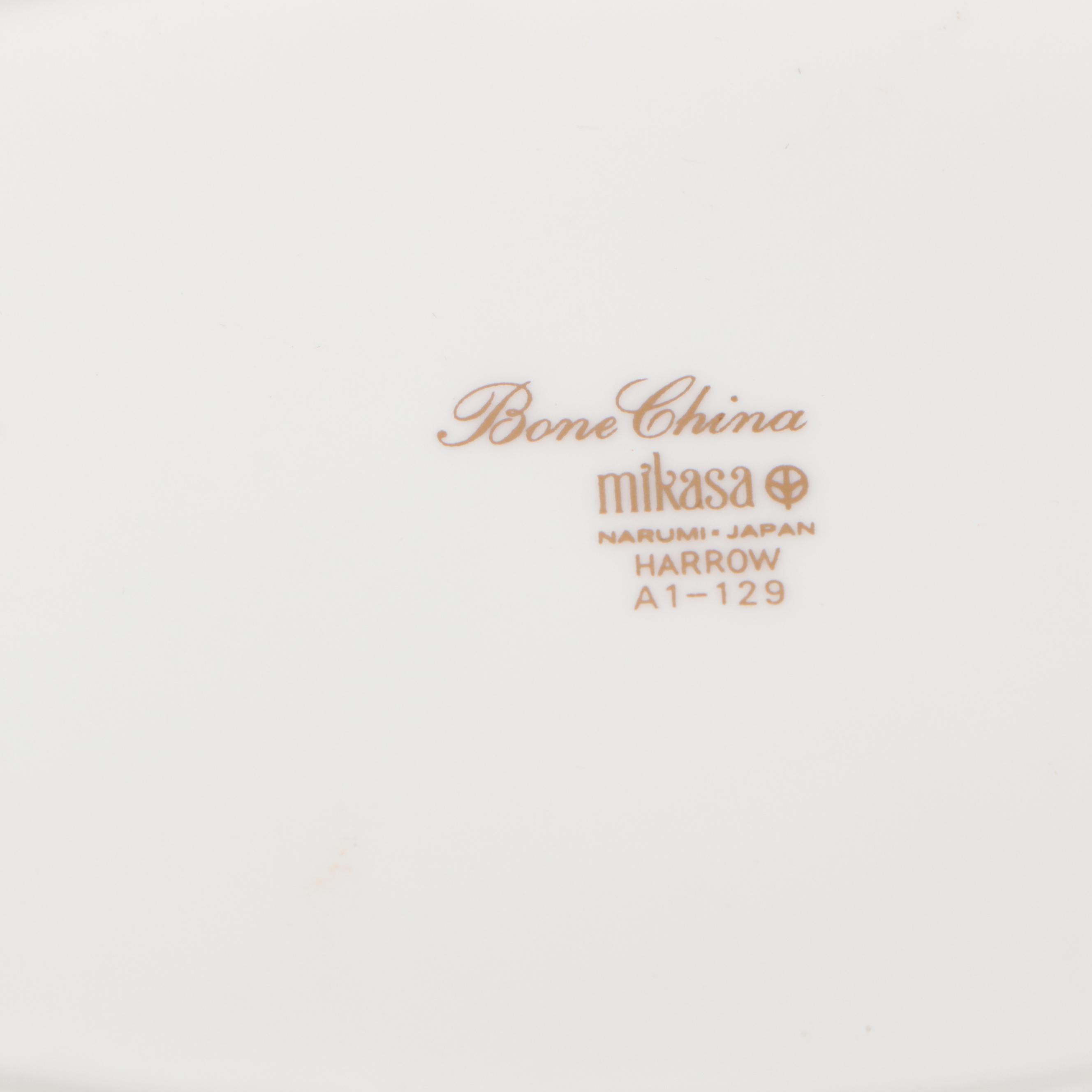 Mikasa "Cavalier White" and Other Gilt Porcelain Dinnerware