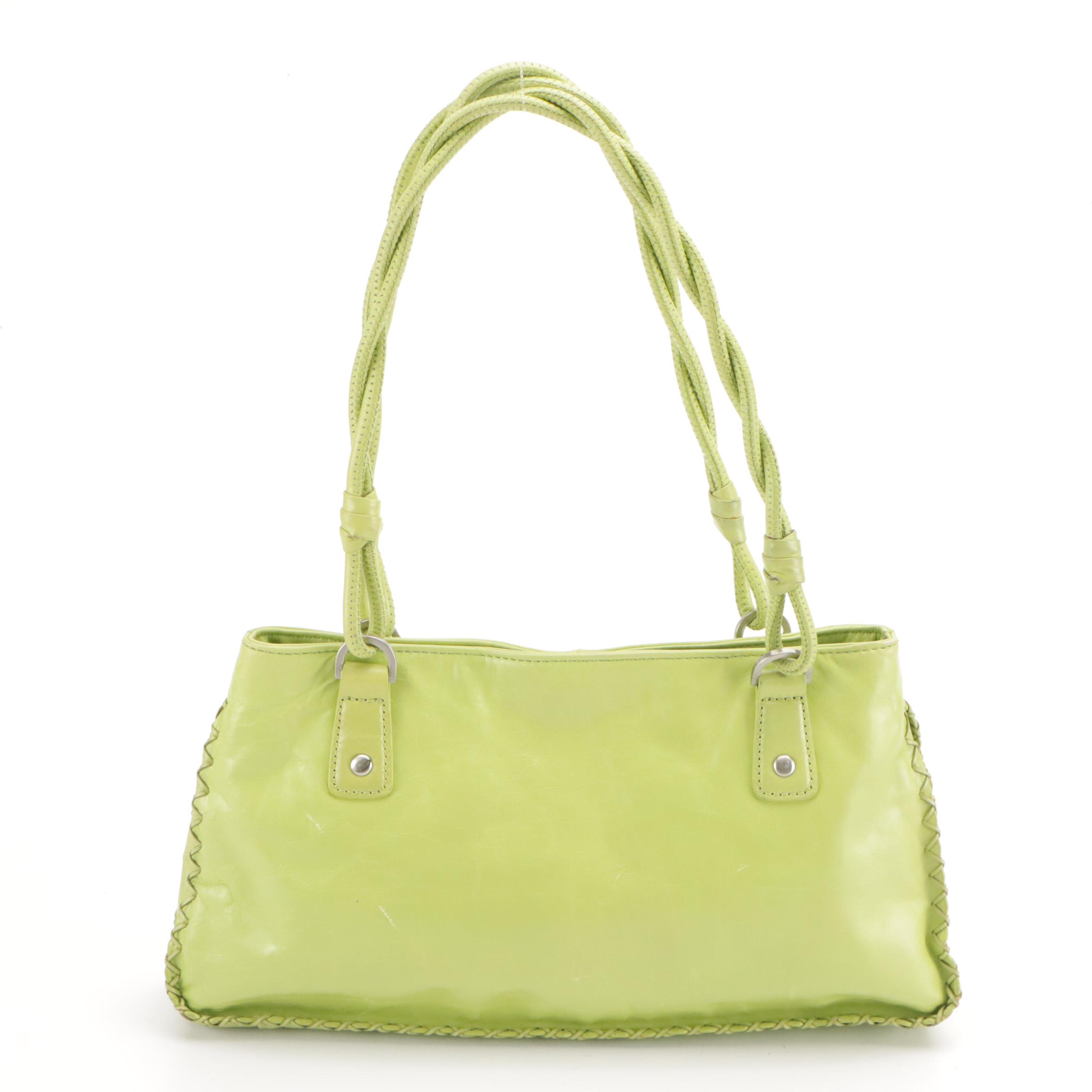 Liz Claiborne Canvas & Leather Tote Bag, Sigrid Olsen Green Leather Shoulder Bag