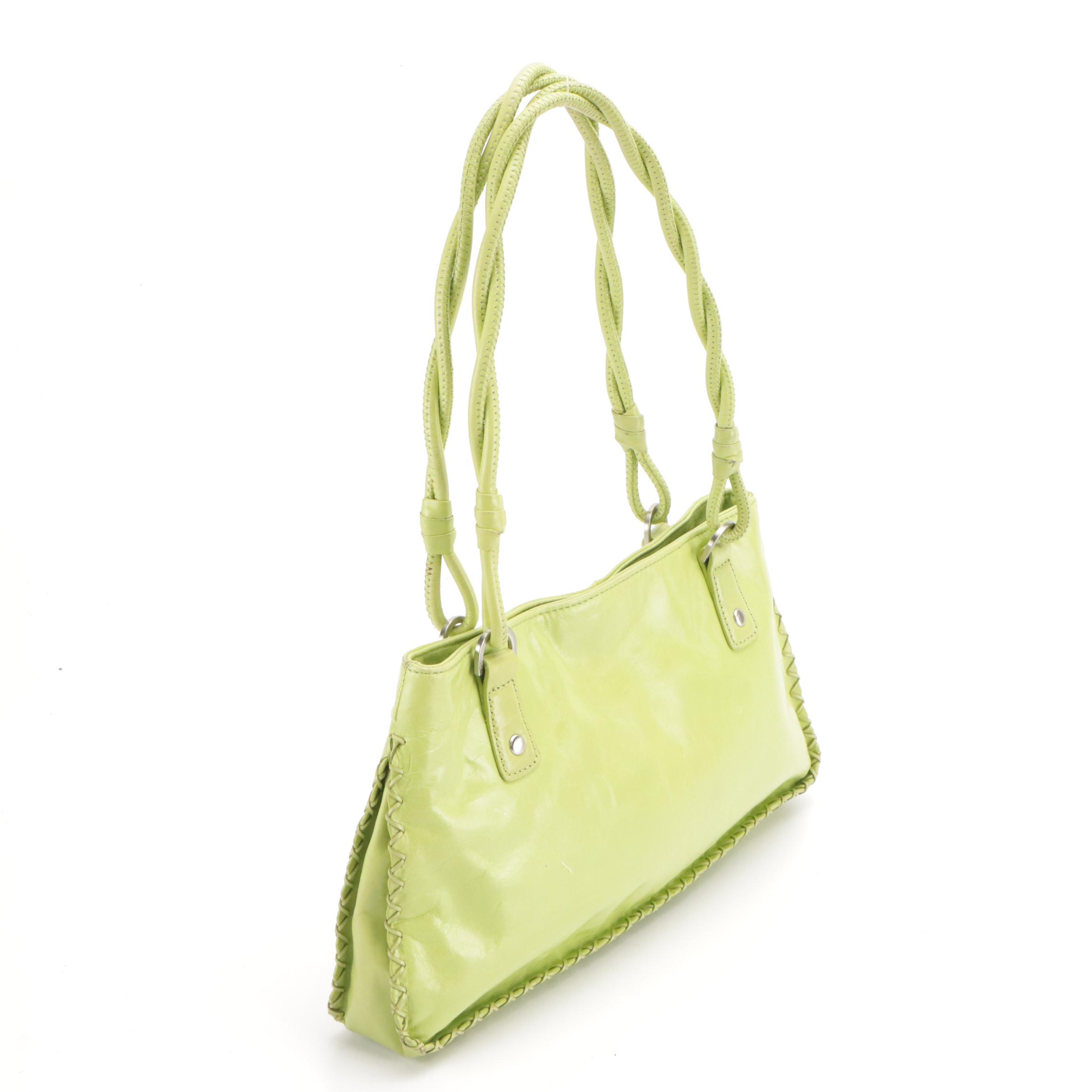 Liz Claiborne Canvas & Leather Tote Bag, Sigrid Olsen Green Leather Shoulder Bag