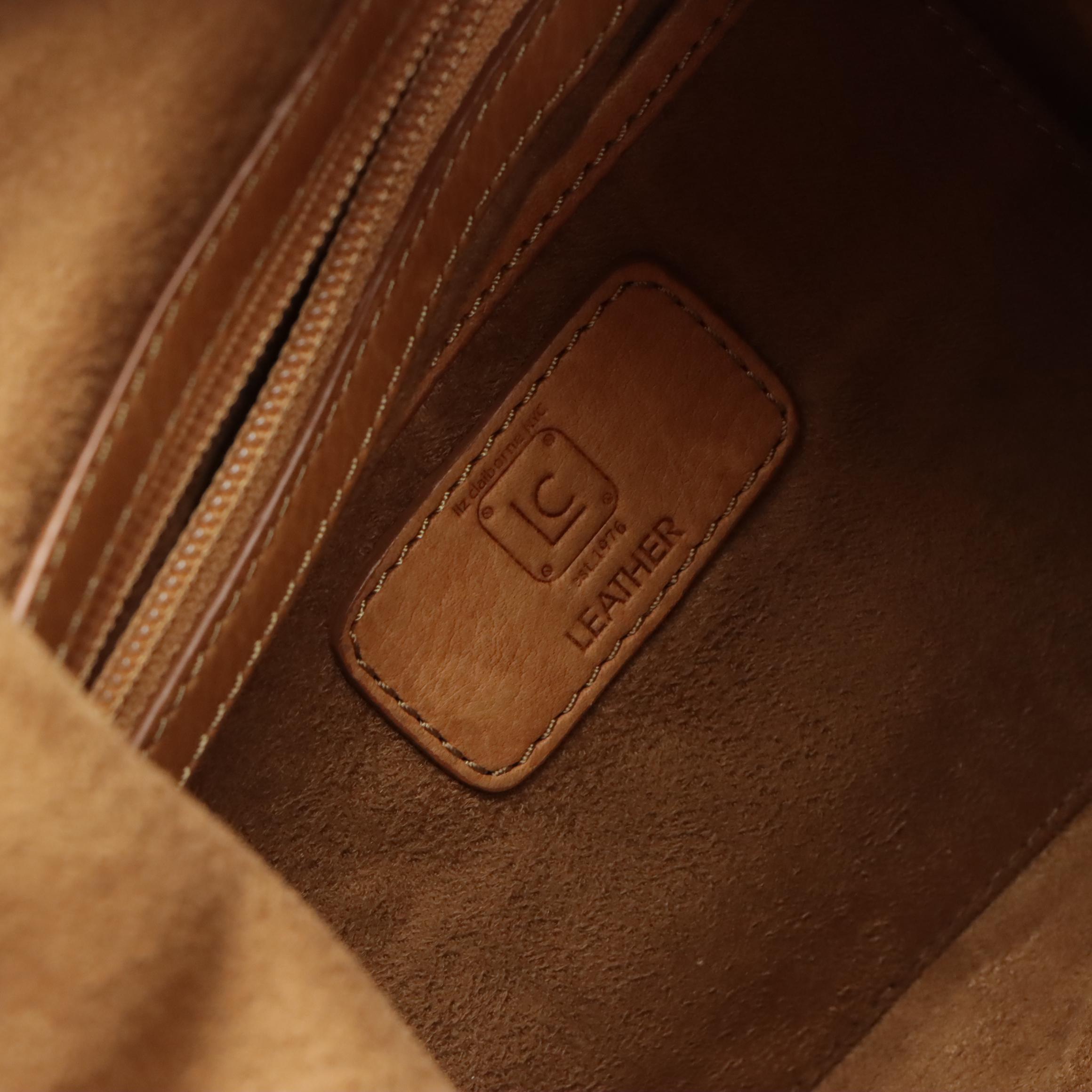 Liz Claiborne Canvas & Leather Tote Bag, Sigrid Olsen Green Leather Shoulder Bag