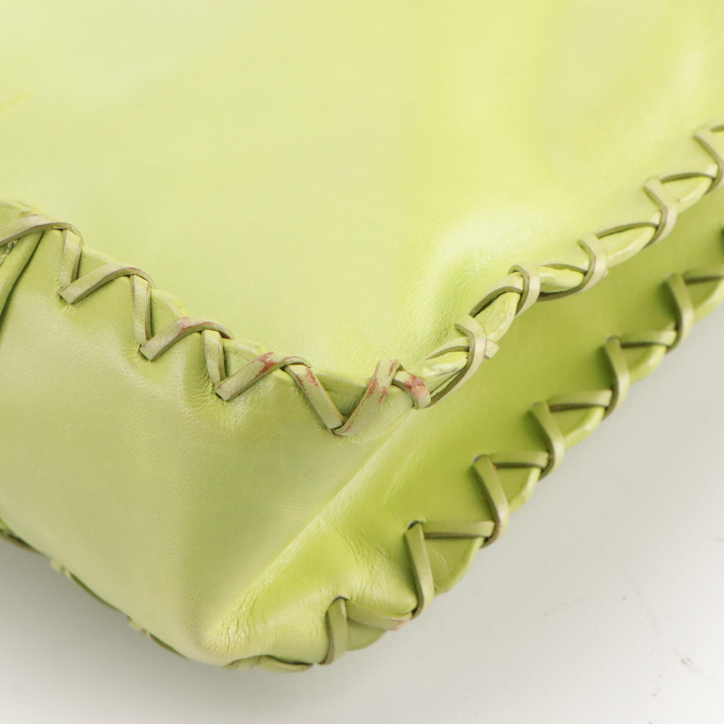 Liz Claiborne Canvas & Leather Tote Bag, Sigrid Olsen Green Leather Shoulder Bag