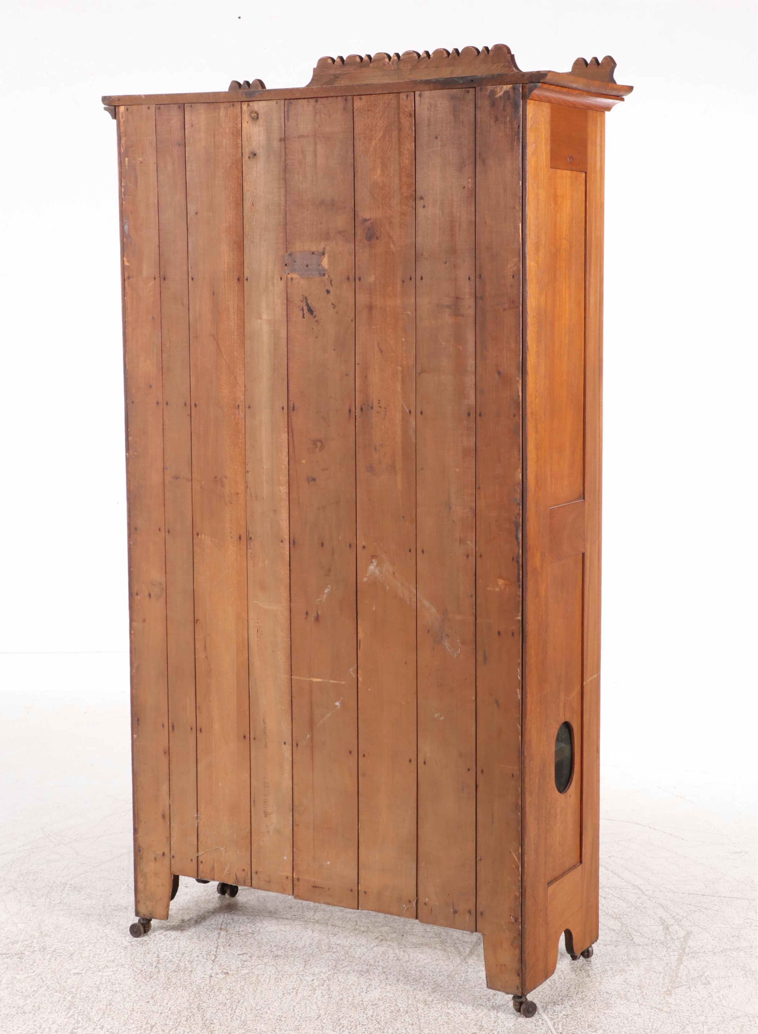 American Primitive Oak and Ash Pie Safe Cupboard, Late 19th/Early 20th Century