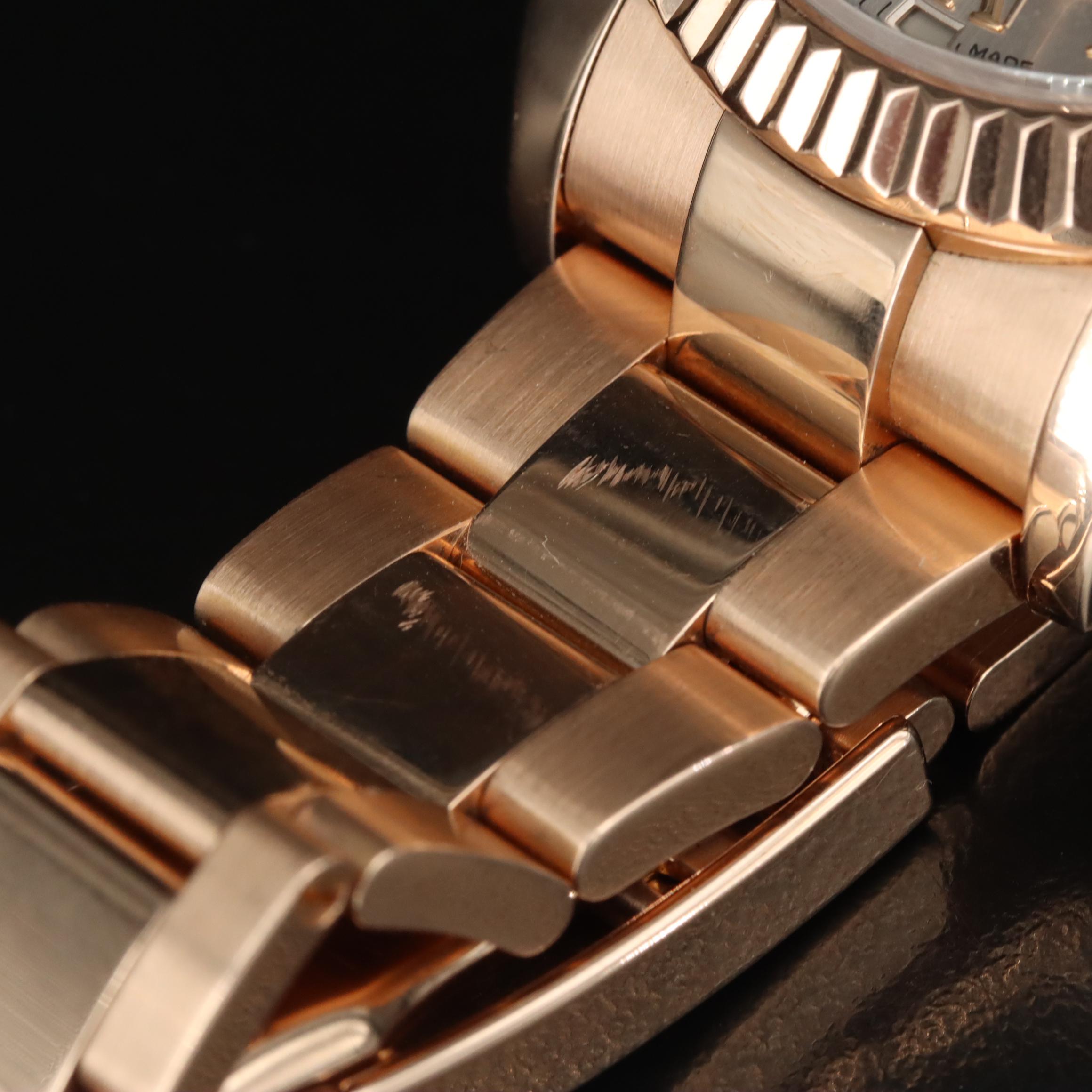 18K Everose Gold Rolex Sky-Dweller Sunburst Roman Dial Watch