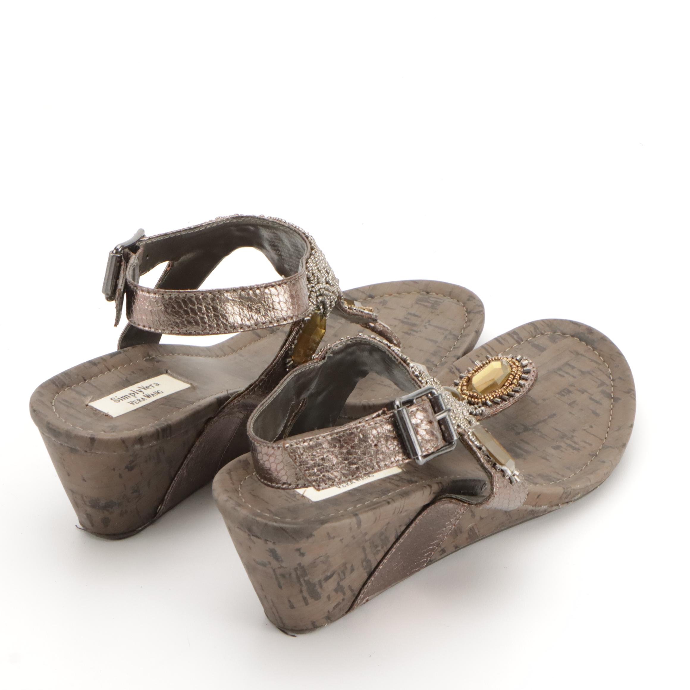 Simply Vera by Vera Wang and Mixit Wedge Sandals