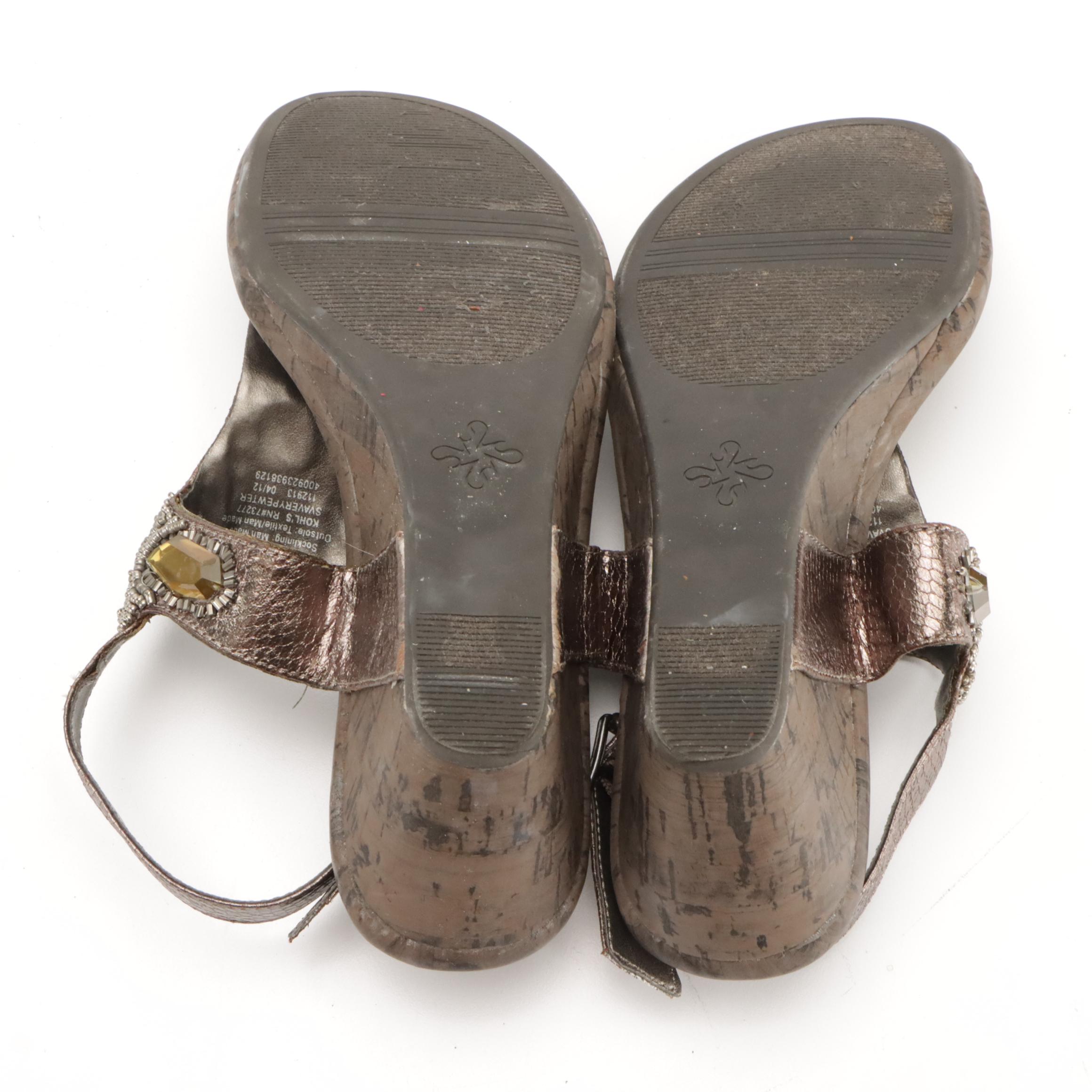 Simply Vera by Vera Wang and Mixit Wedge Sandals