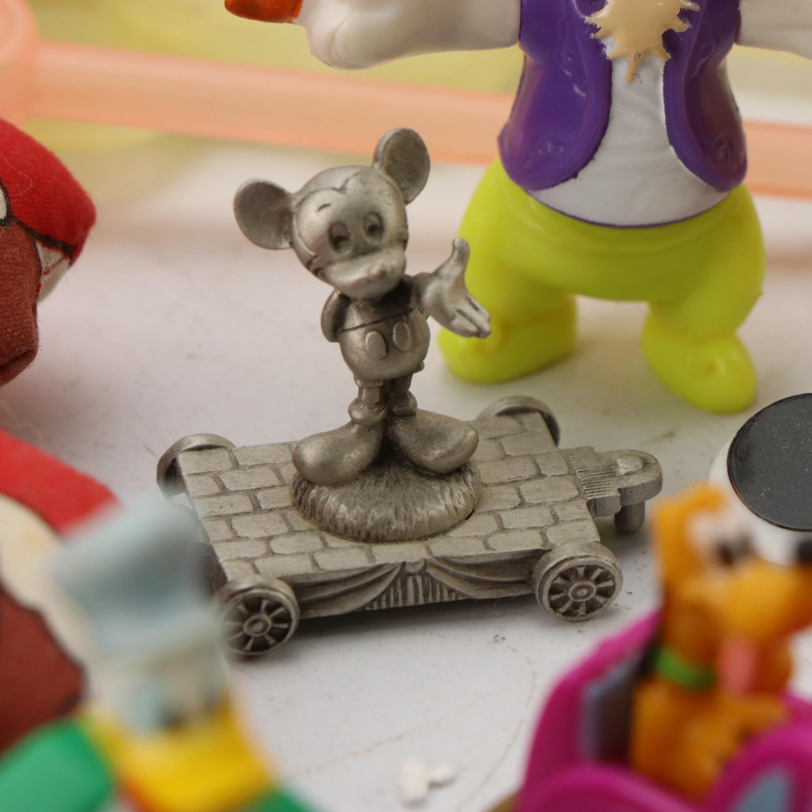 Disney Character Toy Figures and Cars with PEZ Dispenser, Late 20th Century