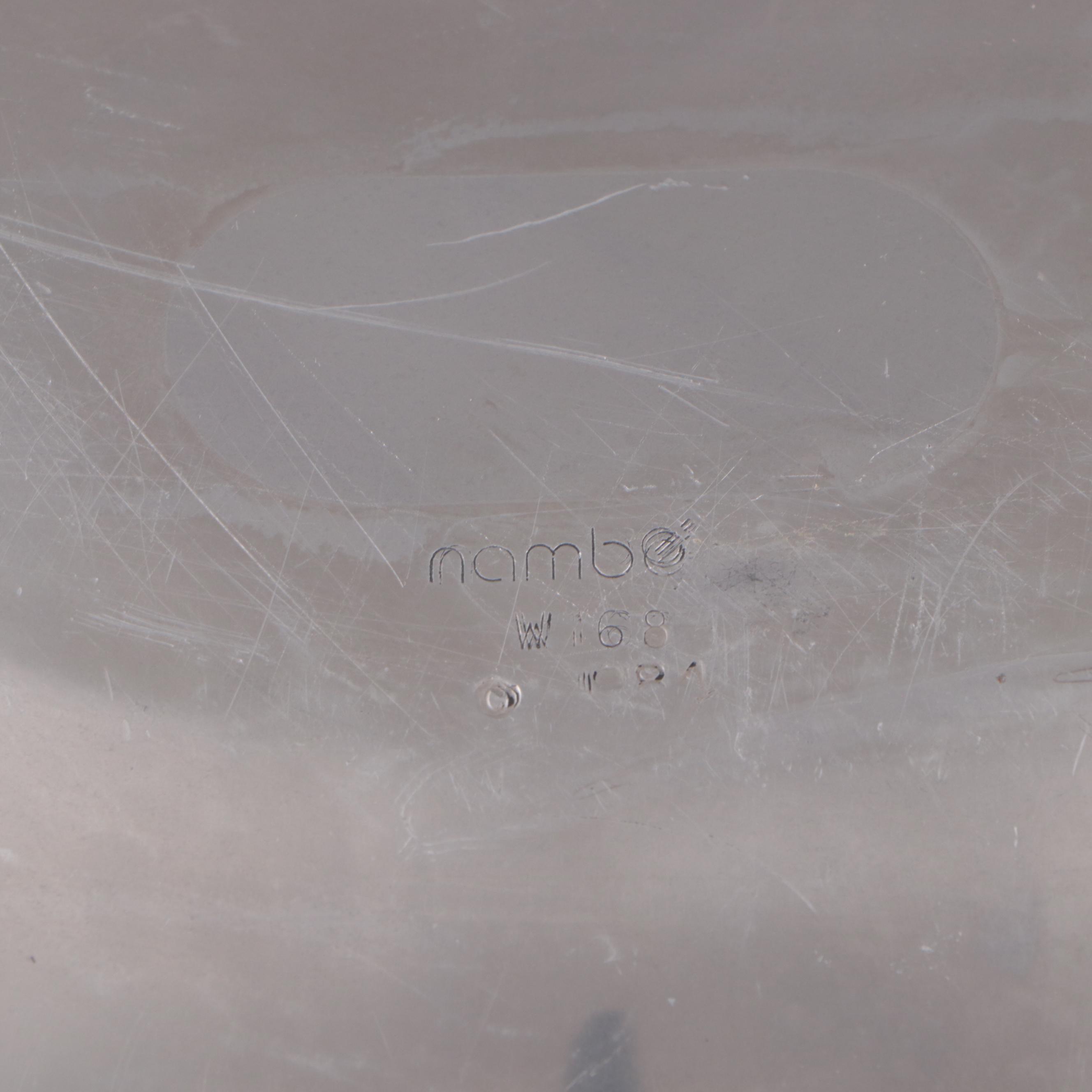 Nambé Aluminum Alloy Candlesticks and Trays, Late 20th Century