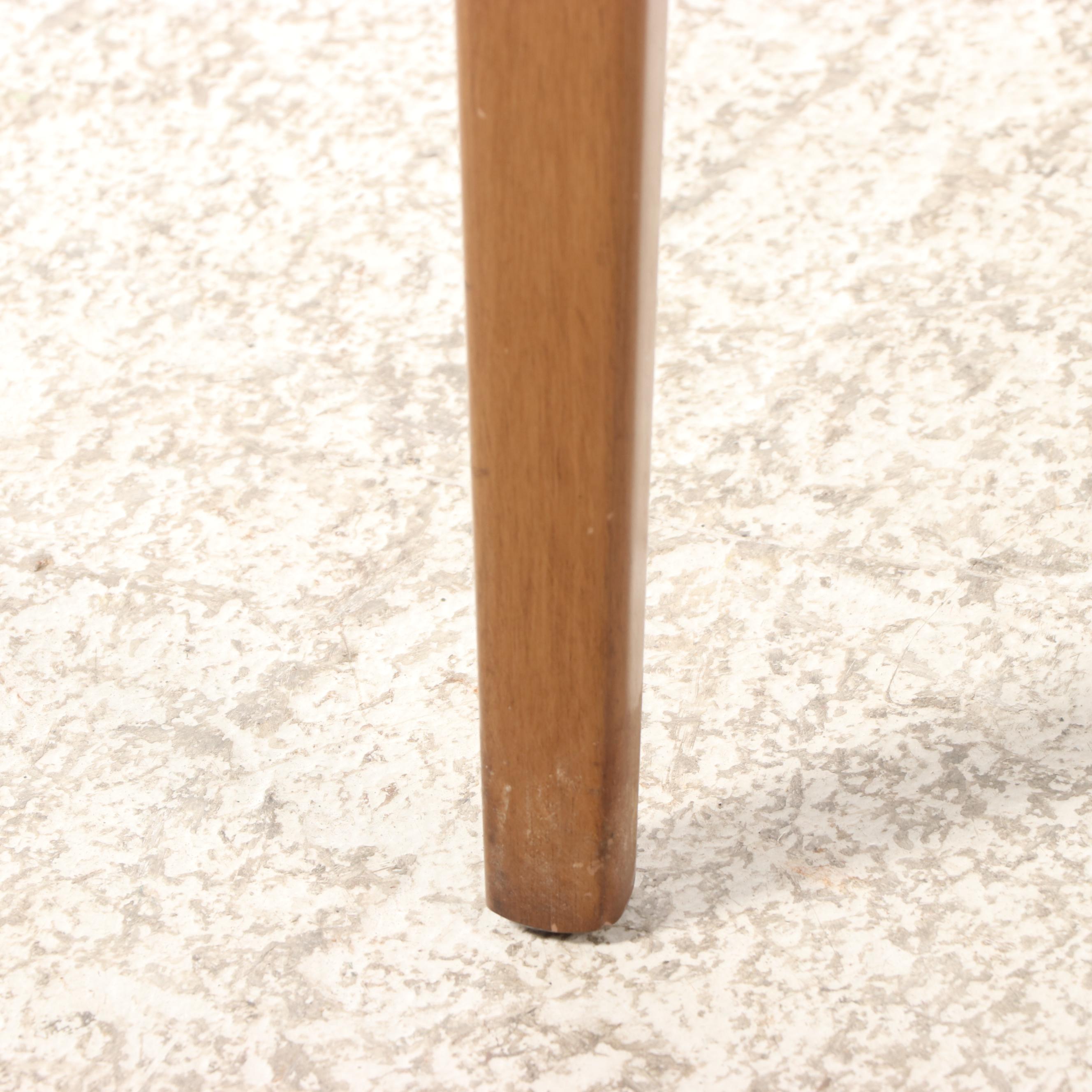 Mid Century Modern Walnut Corner Table