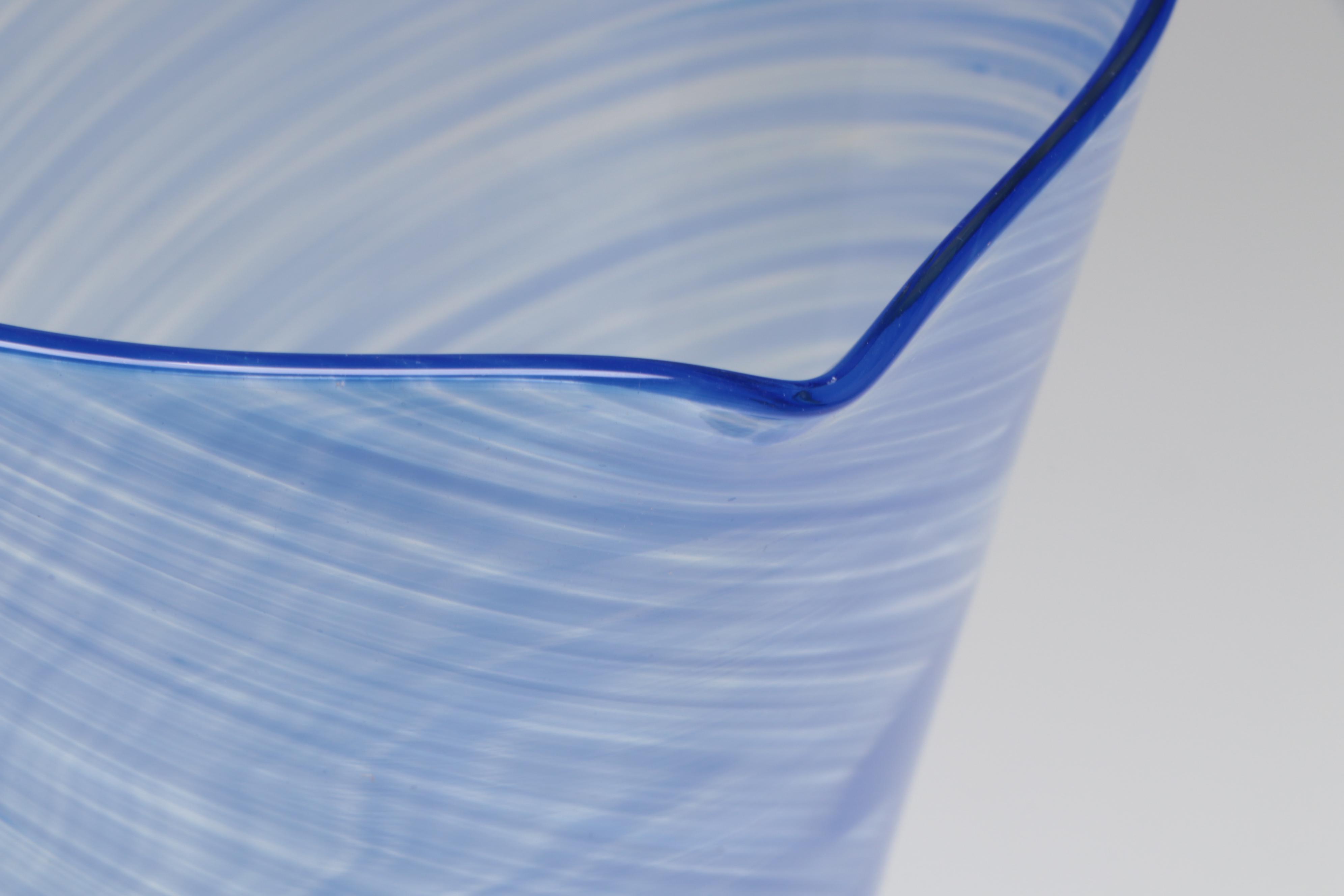 Dansk Blue Glass Cocktail Stirrer with Other Pitcher and Carafe