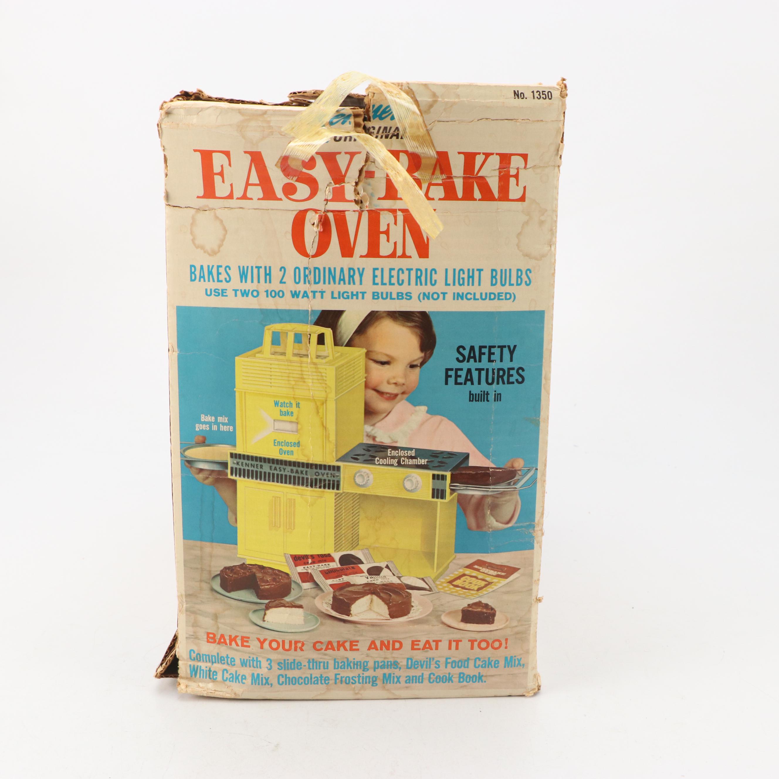 Kenner's Original Easy-Bake Oven with Cookbook and Original Box, 1960s