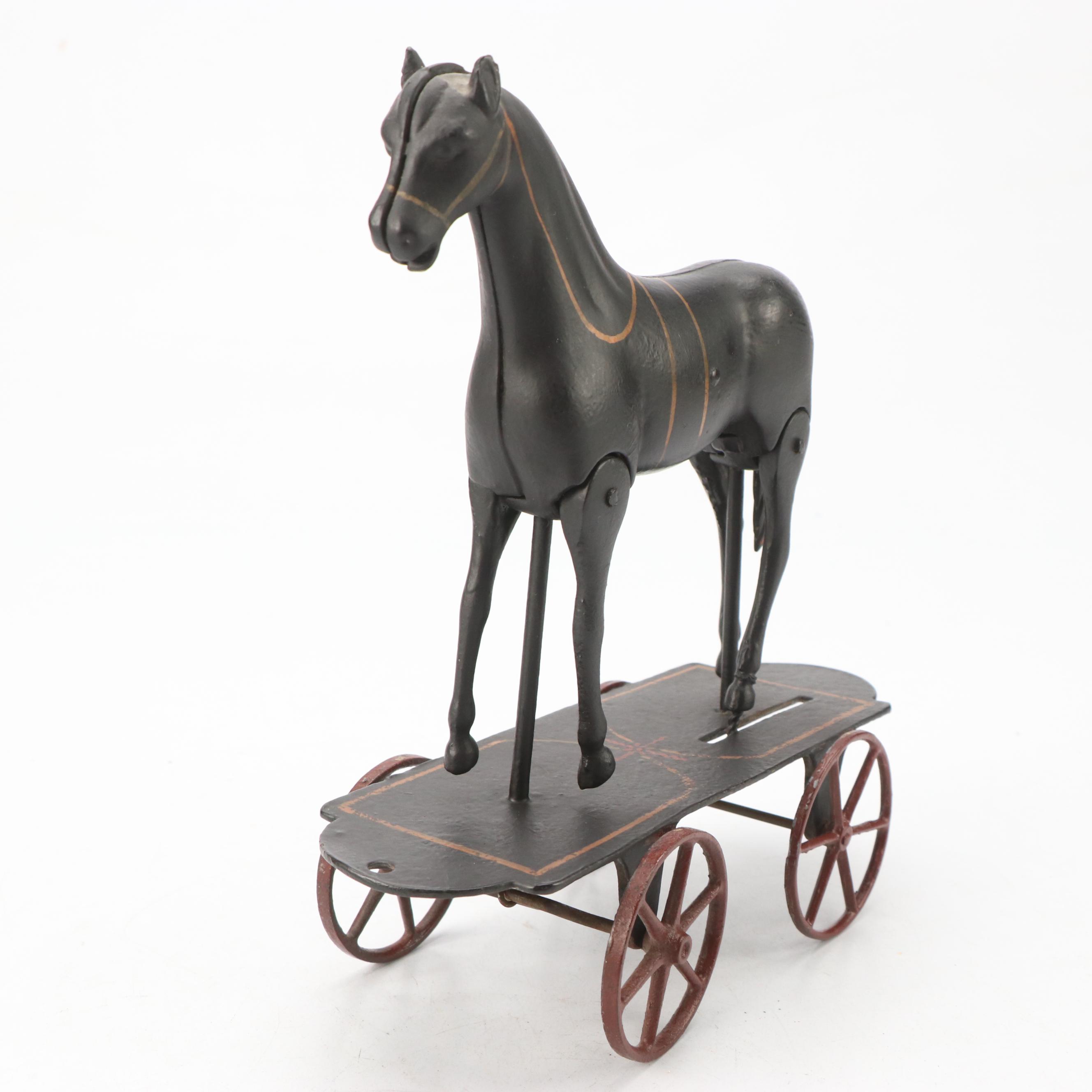 Ives Cast Iron Walking Horse Pull Toy, Late 19th/Early 20th Century
