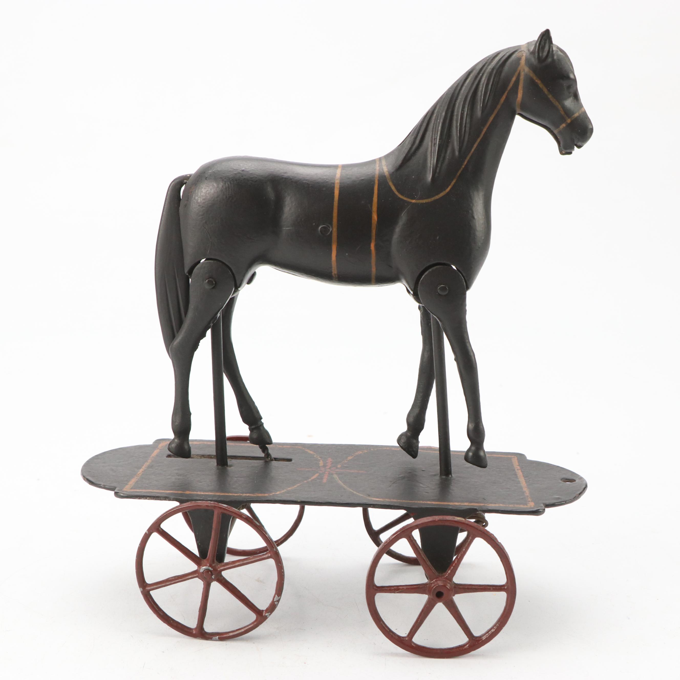 Ives Cast Iron Walking Horse Pull Toy, Late 19th/Early 20th Century