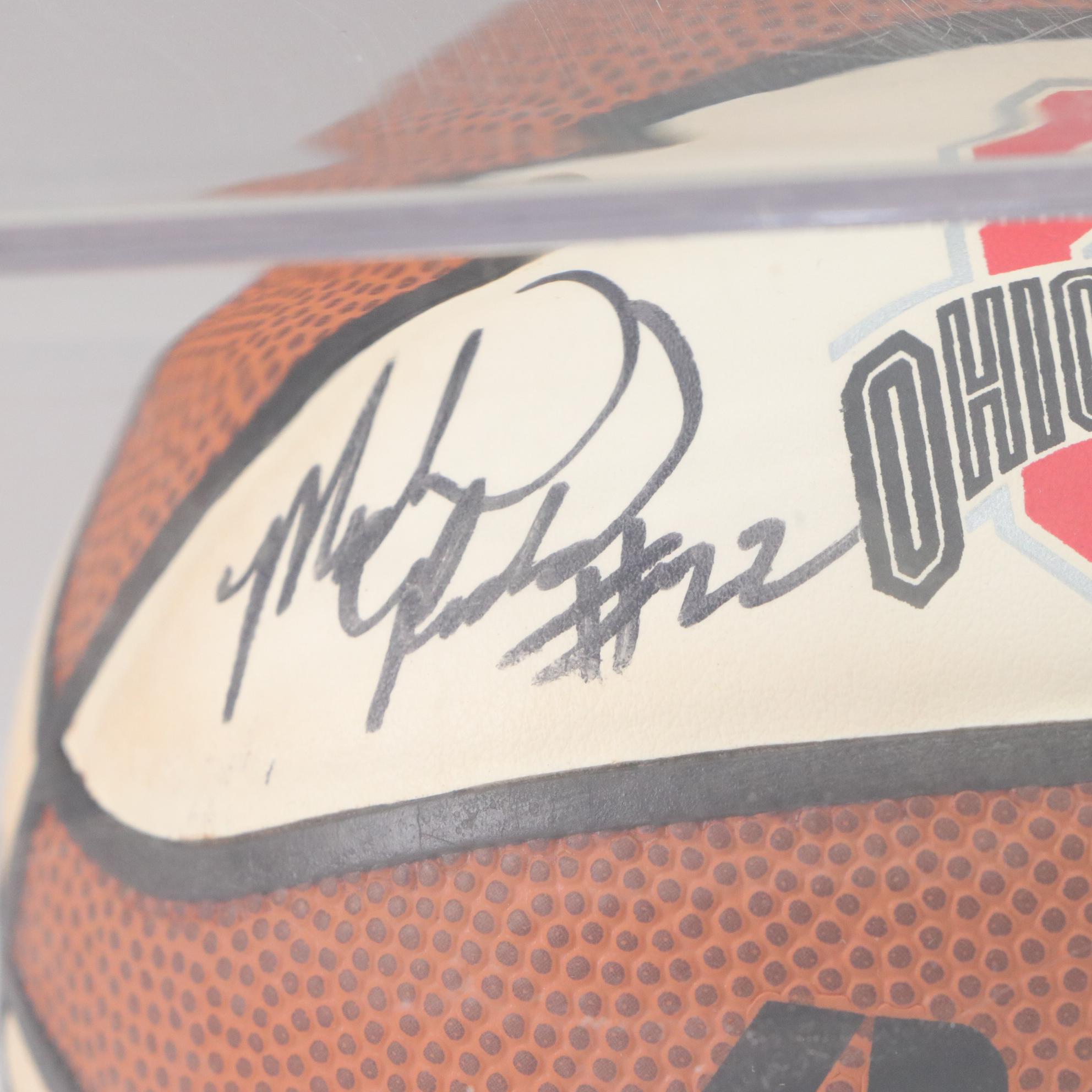 Jim O'Brien Signed Ohio State University Buckeyes Mini Basketball