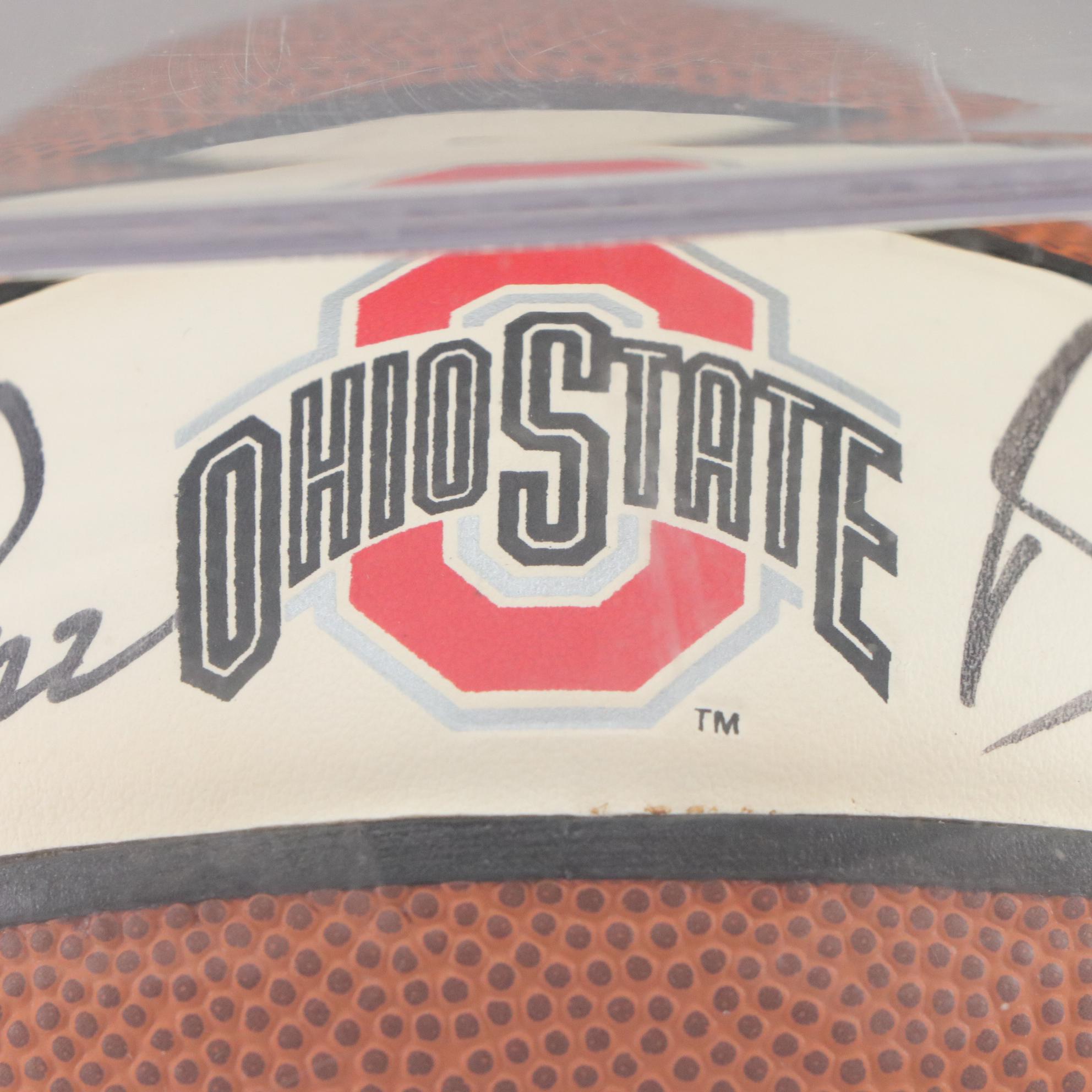 Jim O'Brien Signed Ohio State University Buckeyes Mini Basketball
