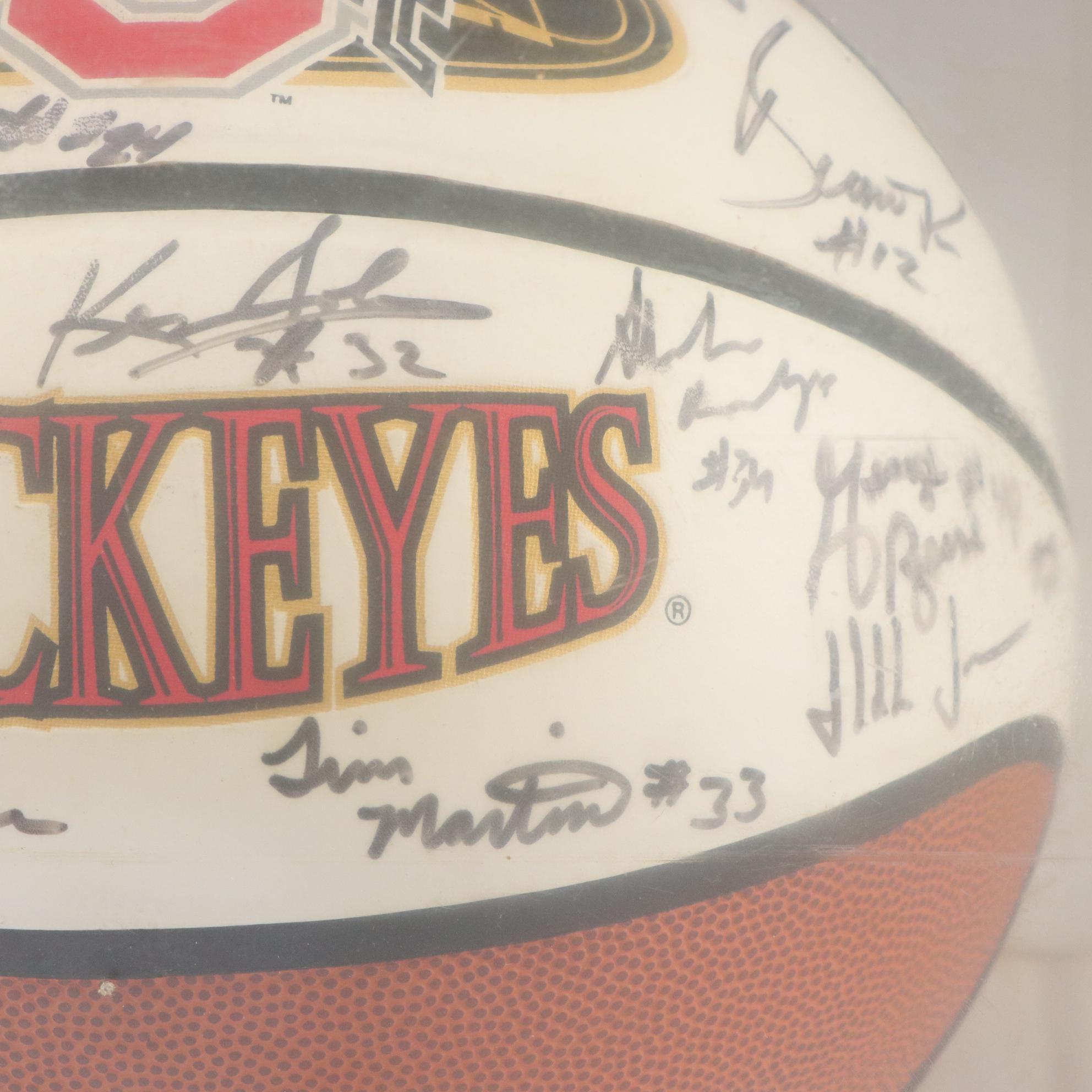 Jim O'Brien Signed Ohio State University Buckeyes Basketball