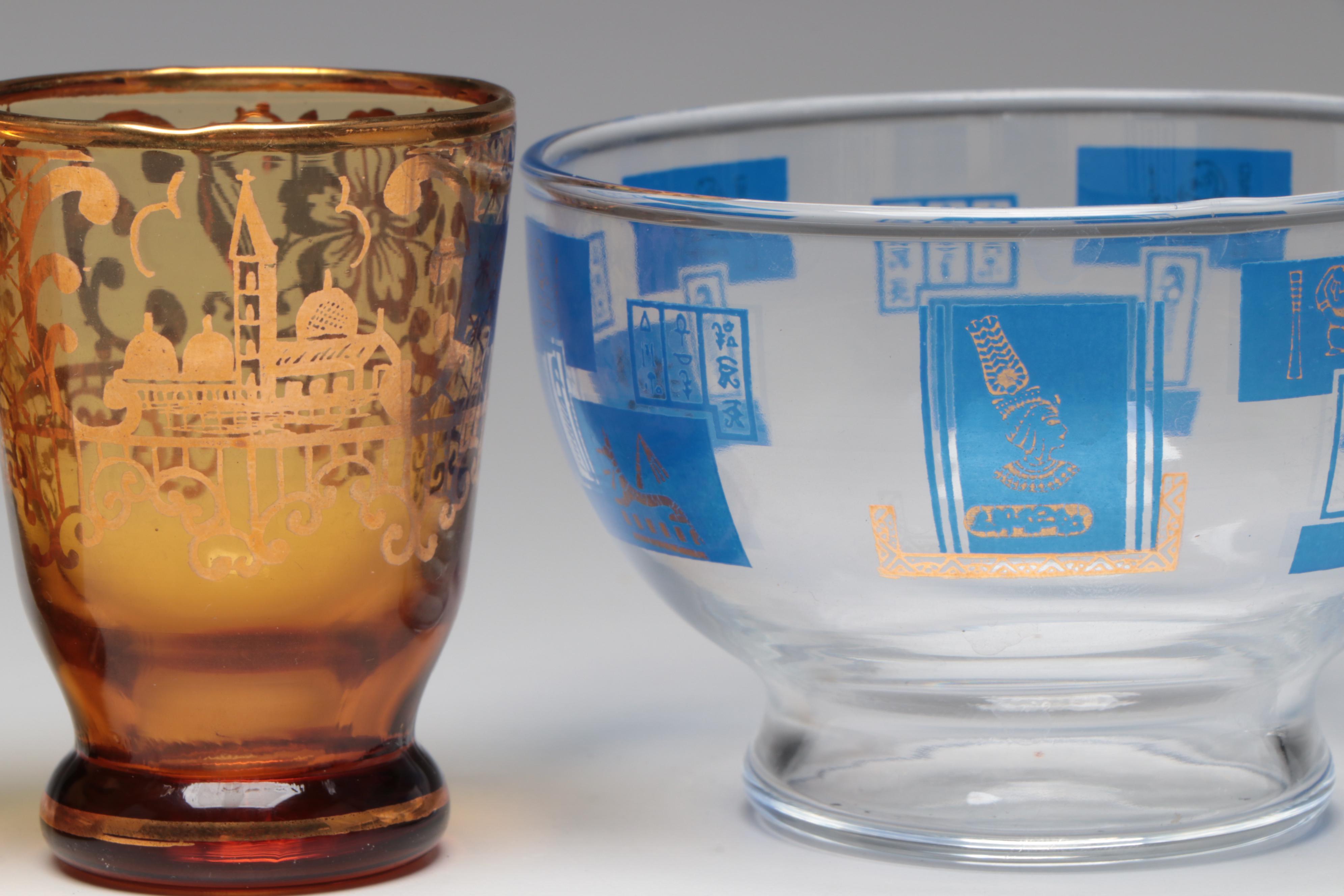 Bohemian Style Hand-Painted Glass Shot Glasses with More