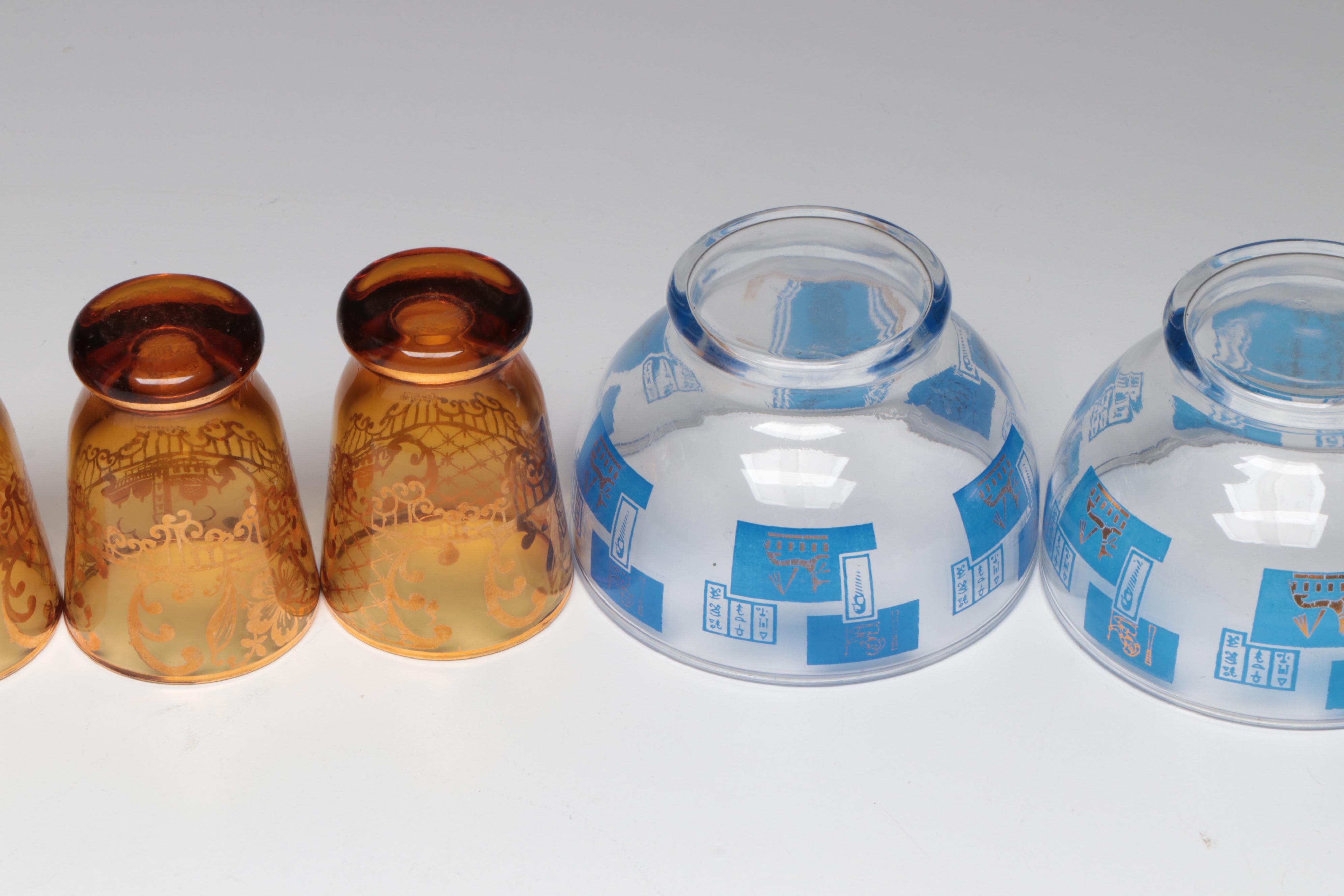 Bohemian Style Hand-Painted Glass Shot Glasses with More