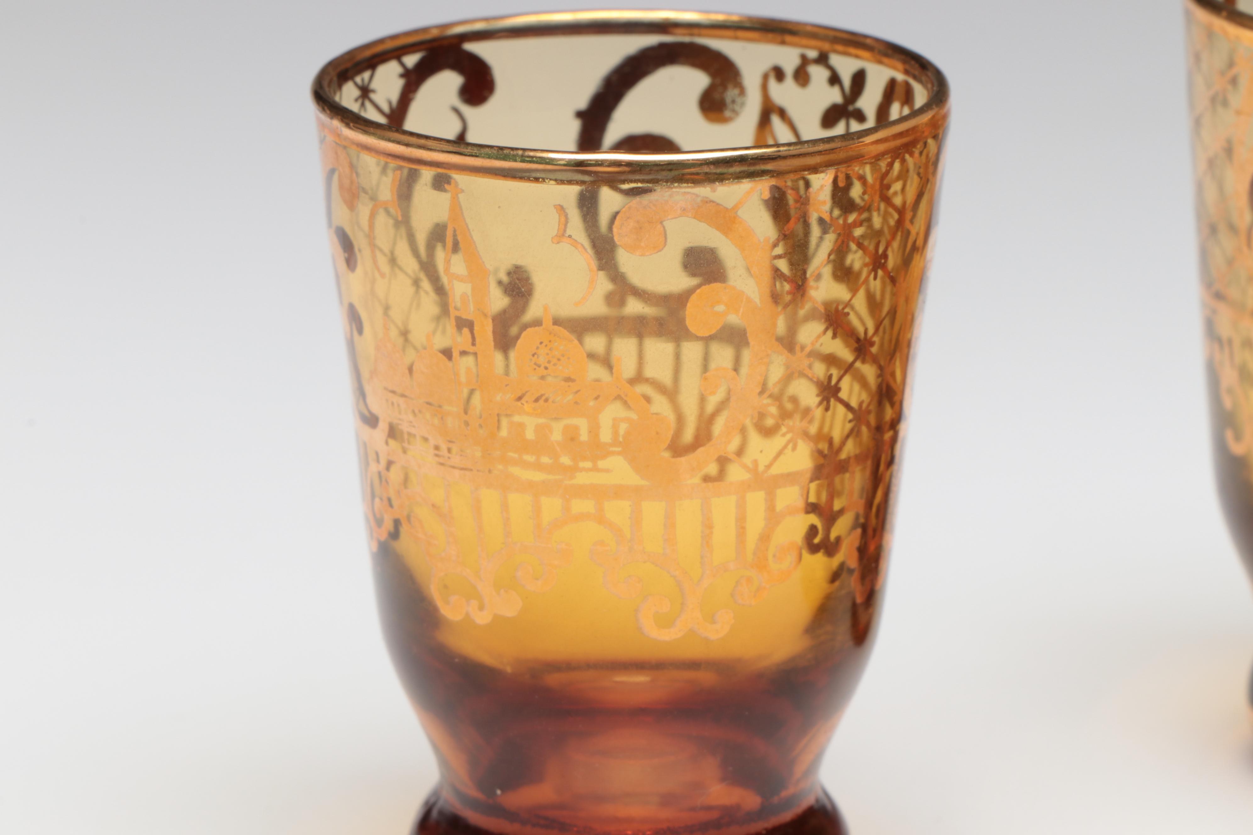 Bohemian Style Hand-Painted Glass Shot Glasses with More