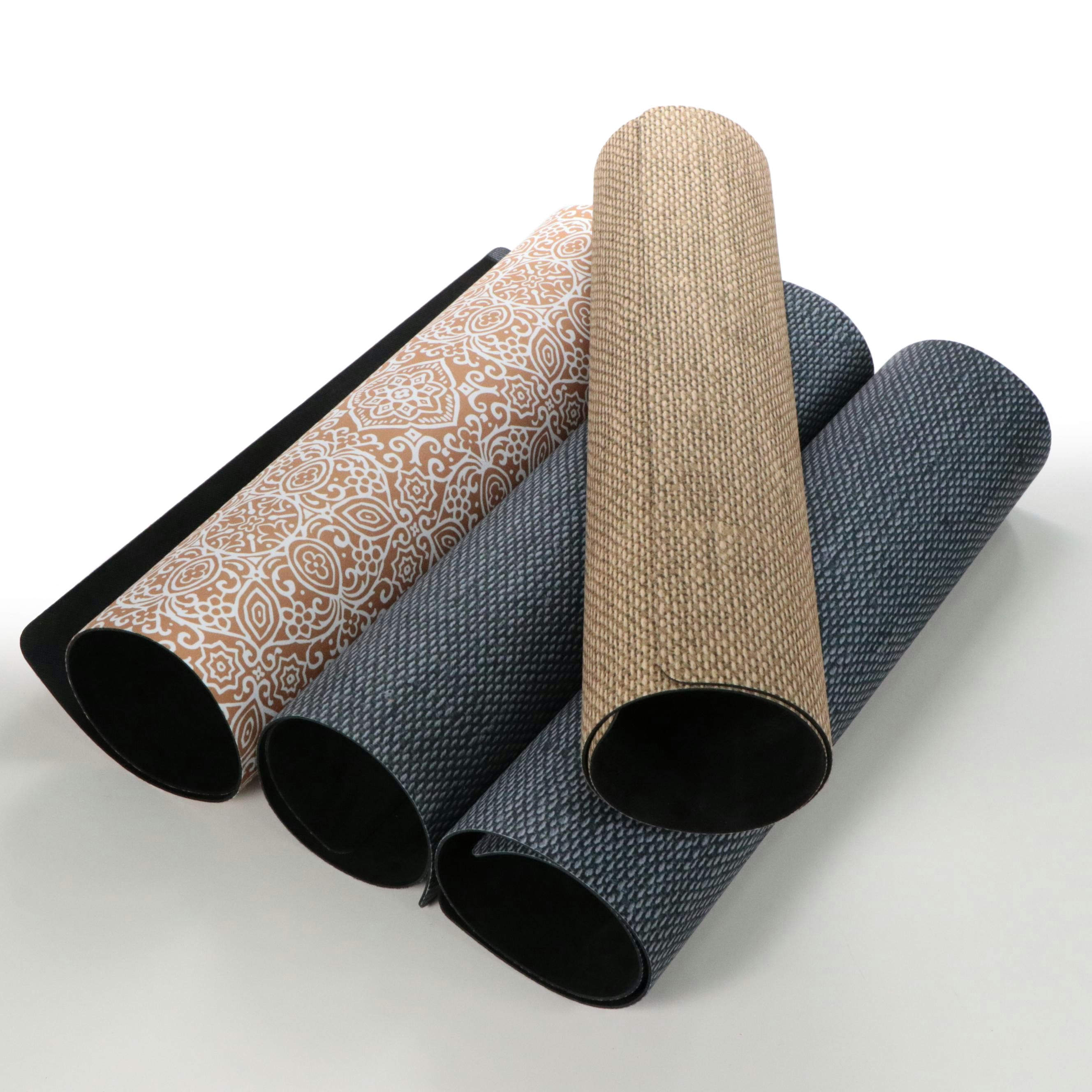 Computer Chair Floor Protection Mats in Woven and Geometric Designs